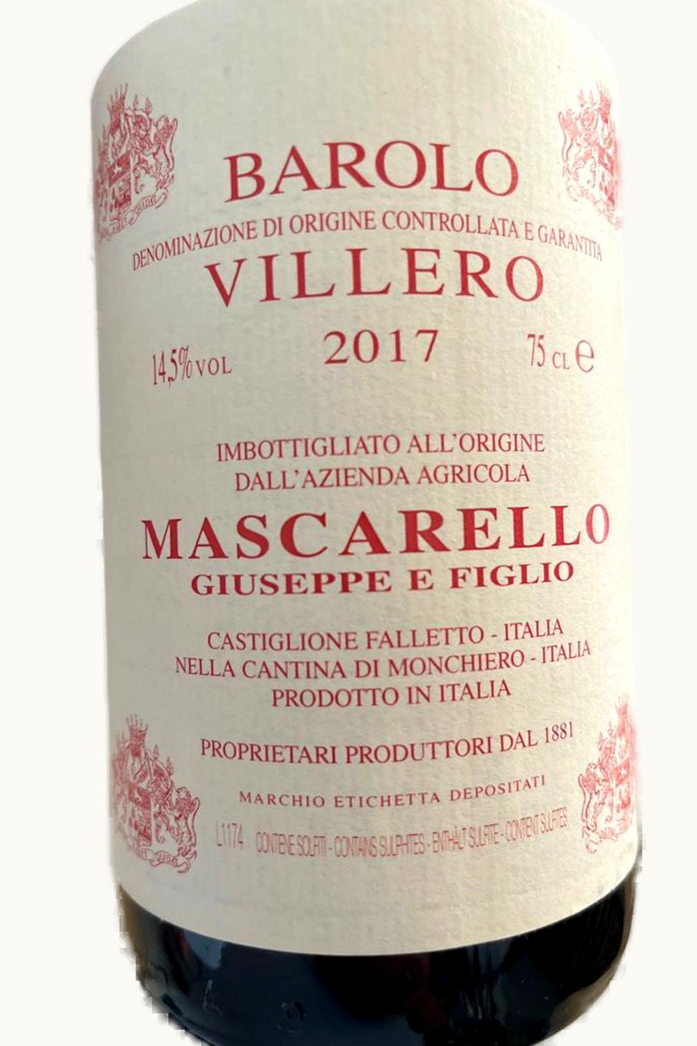 Giuseppe Mascarello e Figlio VIllero Barolo, 1978