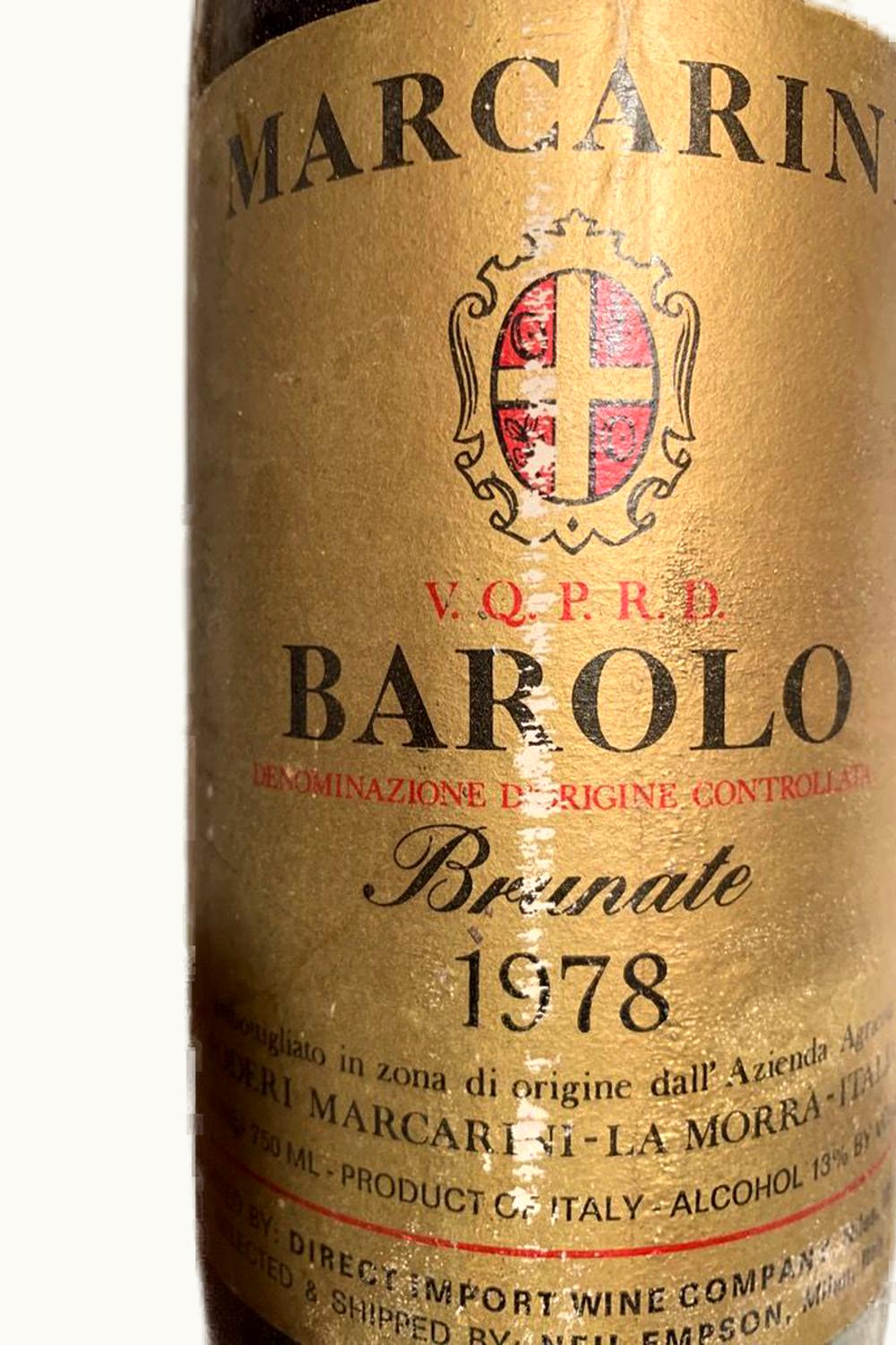 Marcarini Brunate Barolo, 1978