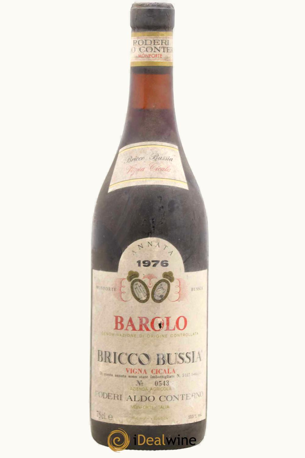 Podere Aldo Conterno Bussia Cicala Barolo, 1976