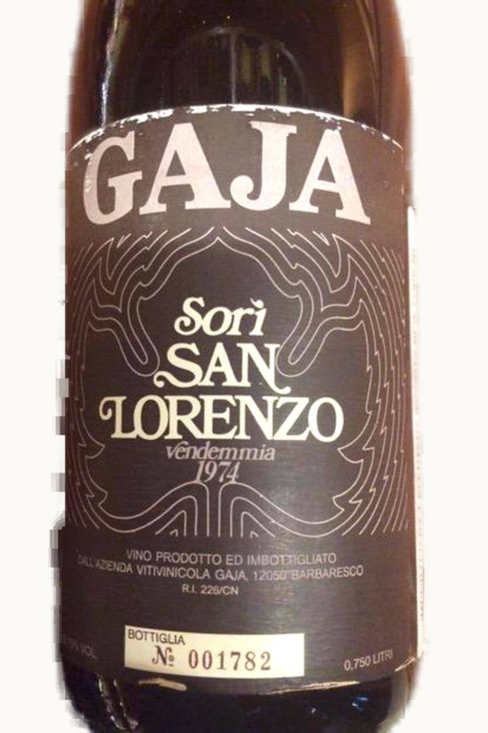Gaja Sori San Lorenzo Barbaresco, 1974