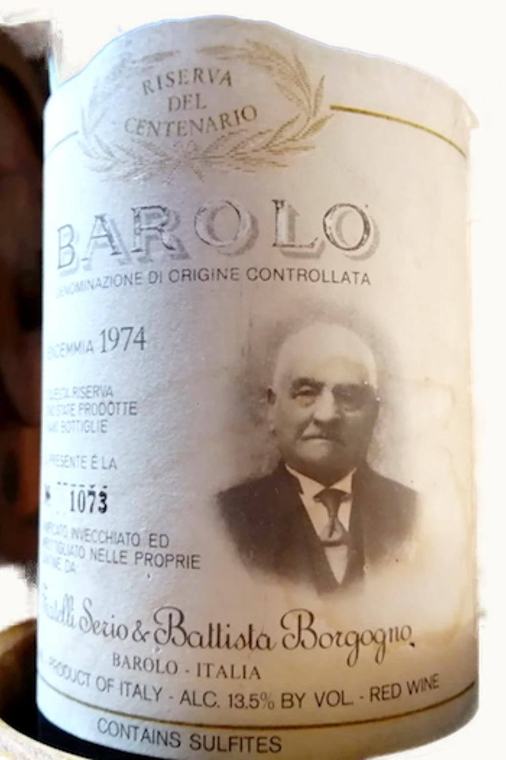 Fratelli Sergio Batista Borgogno Cannubi Riserva Barolo, 1974