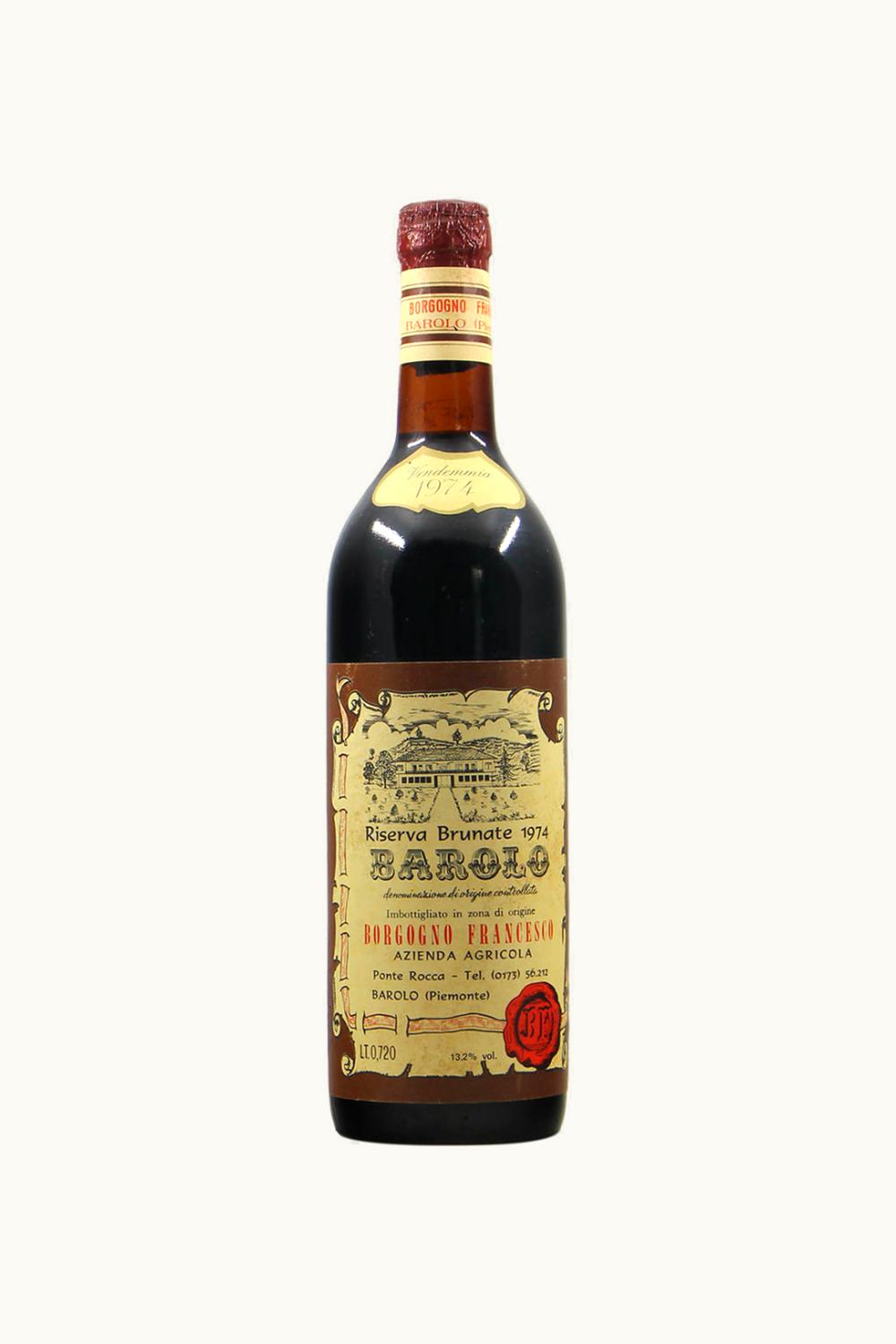 Francesco Borgogno Vigneti Brunate Barolo, 1974
