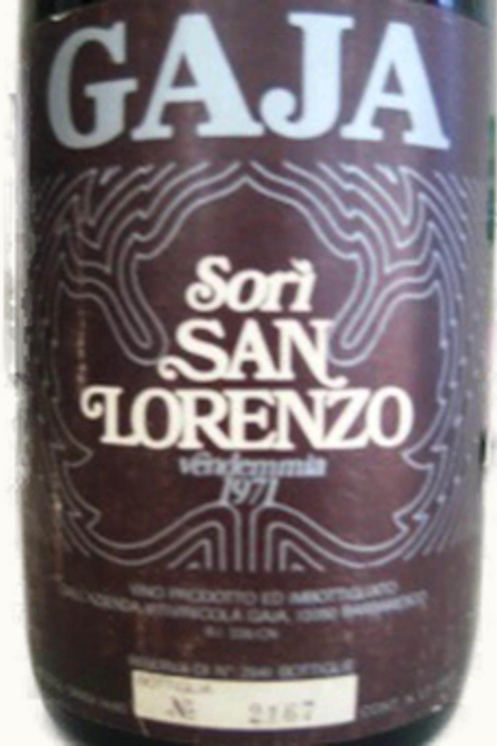 Gaja Gaja Sori San Lorenzo Barbaresco, 1971