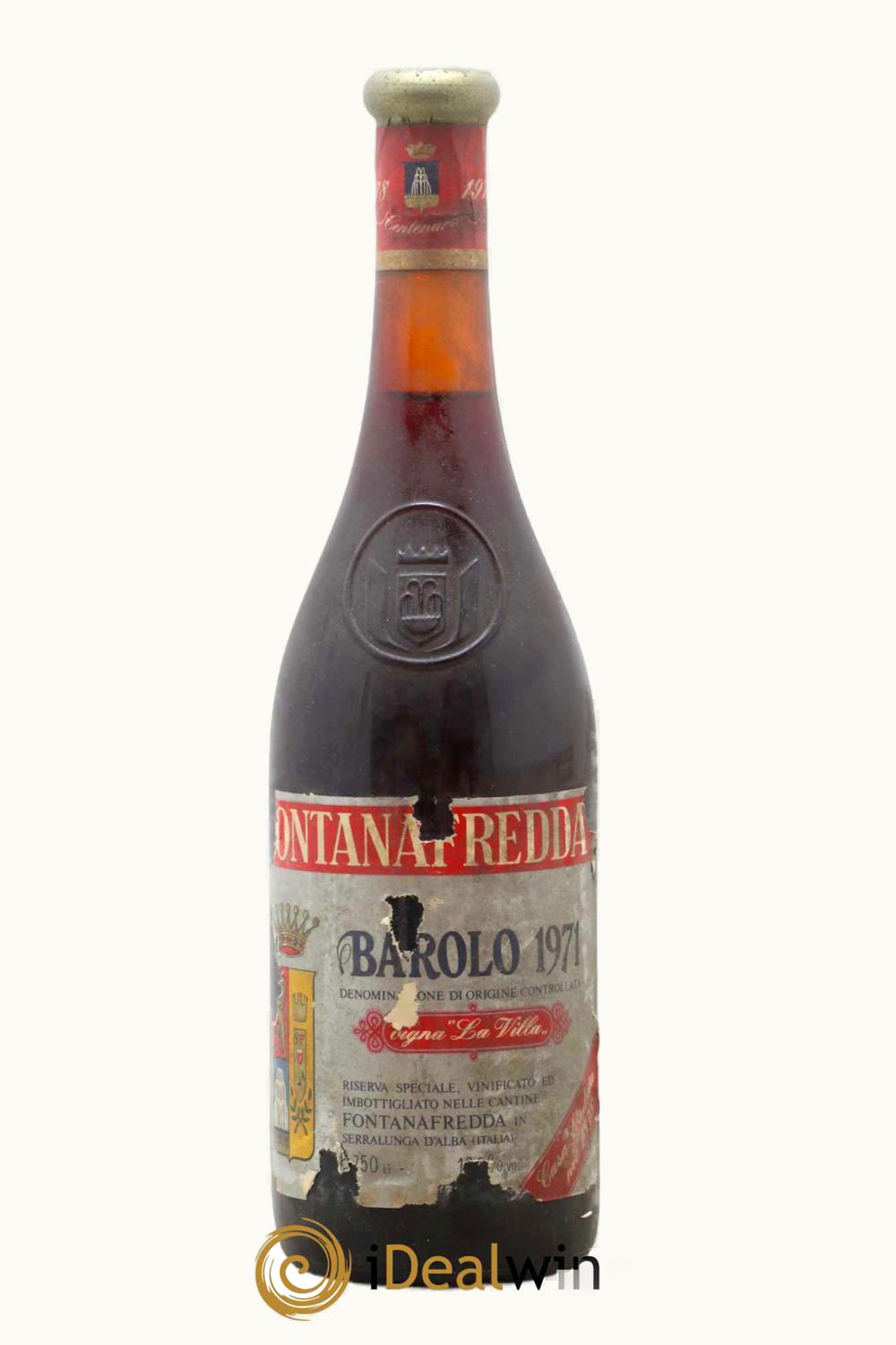 Fontanafredda Paiagallo VIgna La Villa Barolo, 1971