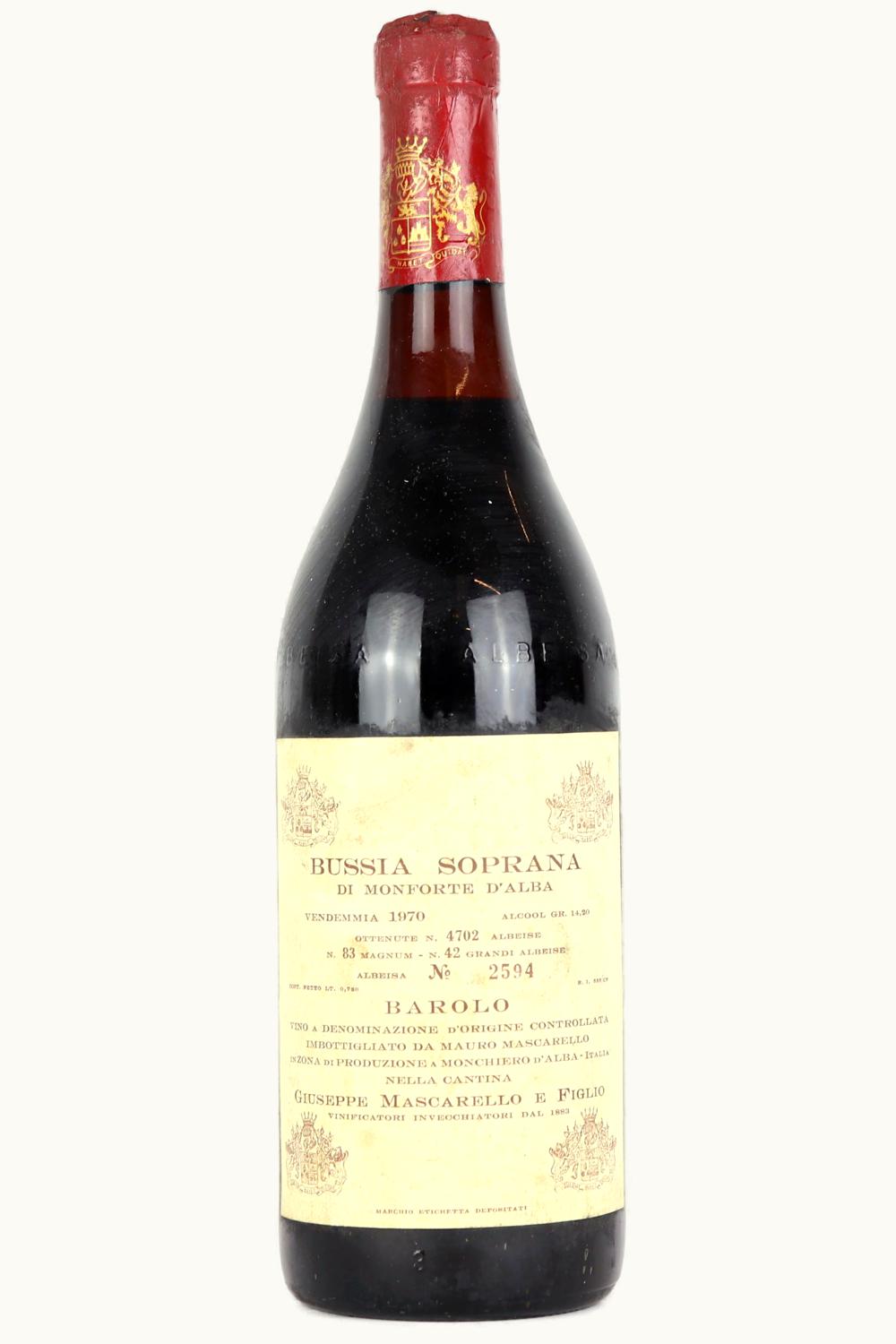 Giuseppe Mascarello e Figlio Barolo DOCG, 1970