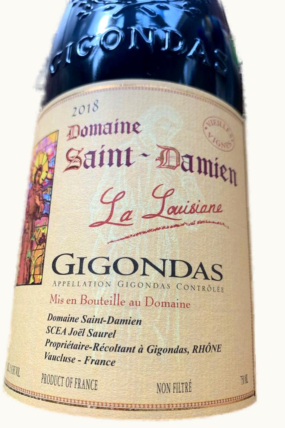 Domaine St Damiens La Lousiane Vieilles Vigne Gigonda Rhone France, 2018