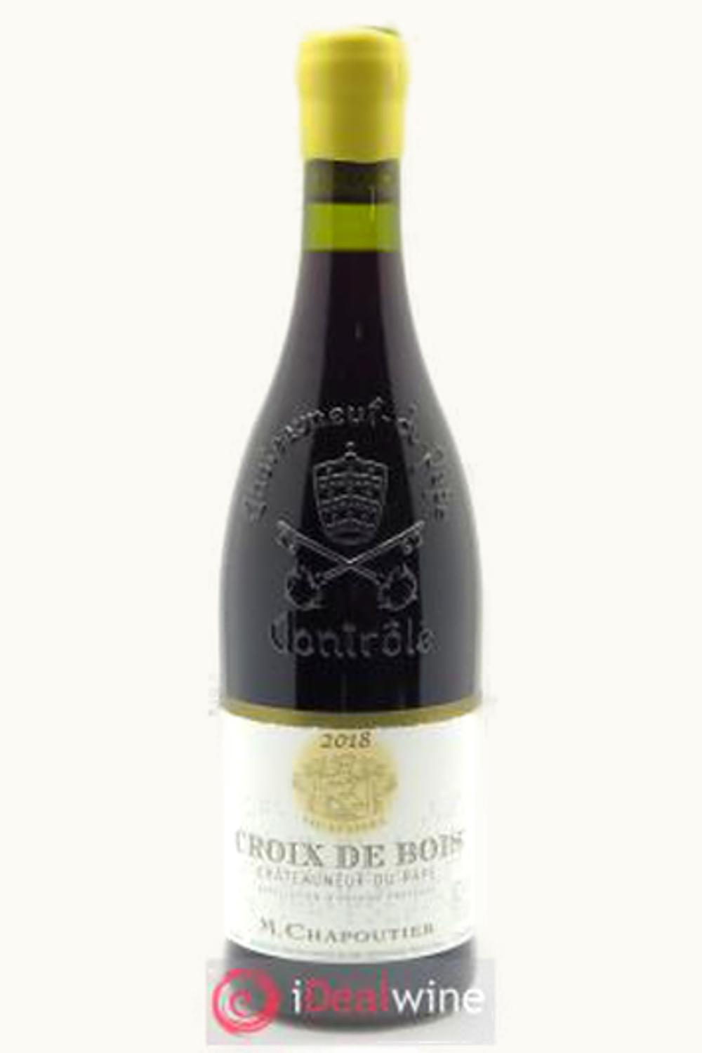 M. Chapoutier Croix de Bois Rouge Chateauneuf du Pape Rhone France, 2018