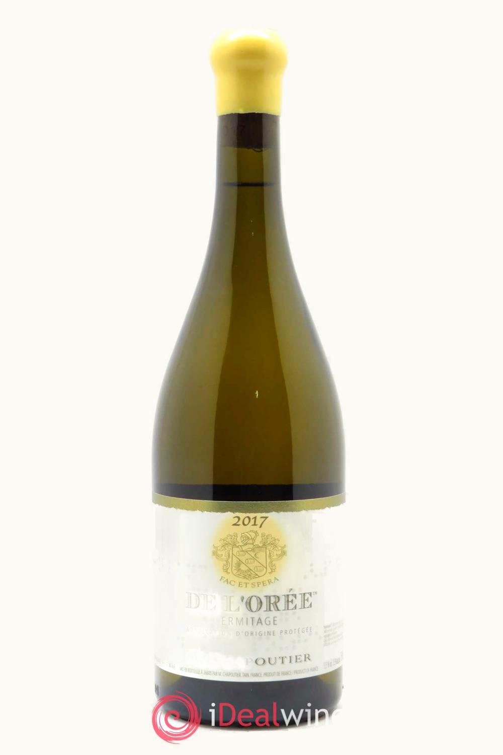M. Chapoutier Ermitage de l'Oree Blanc Hermitage Rhone France, 2017