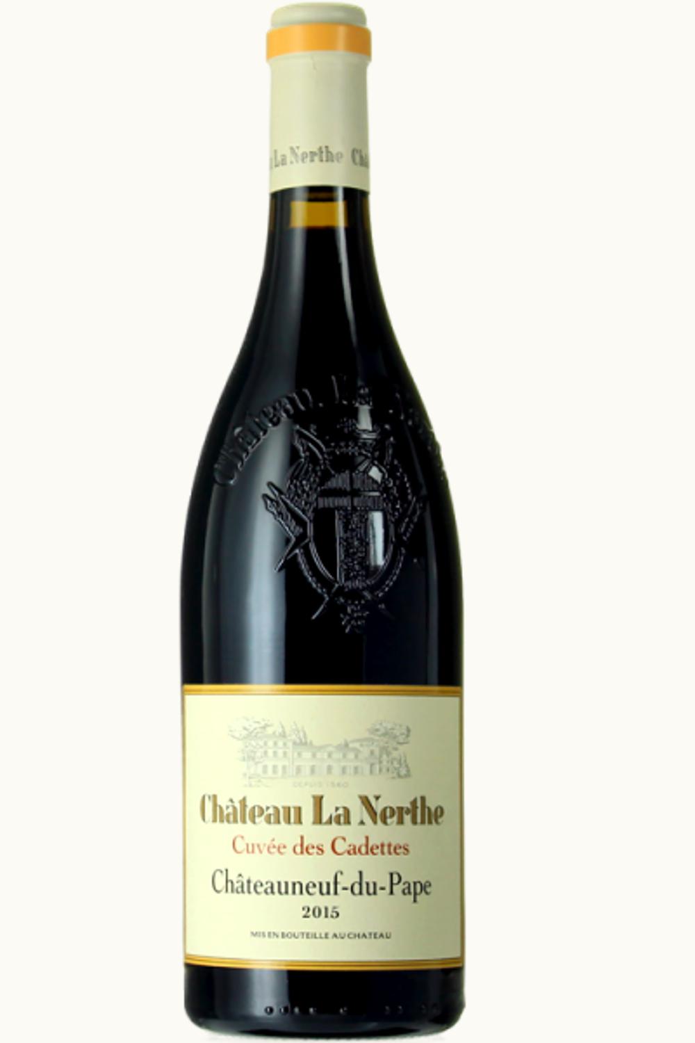 Château La Nerthe La Nerthe Cuvee de Cadet Chateauneuf du Pape Rhone France, 2017