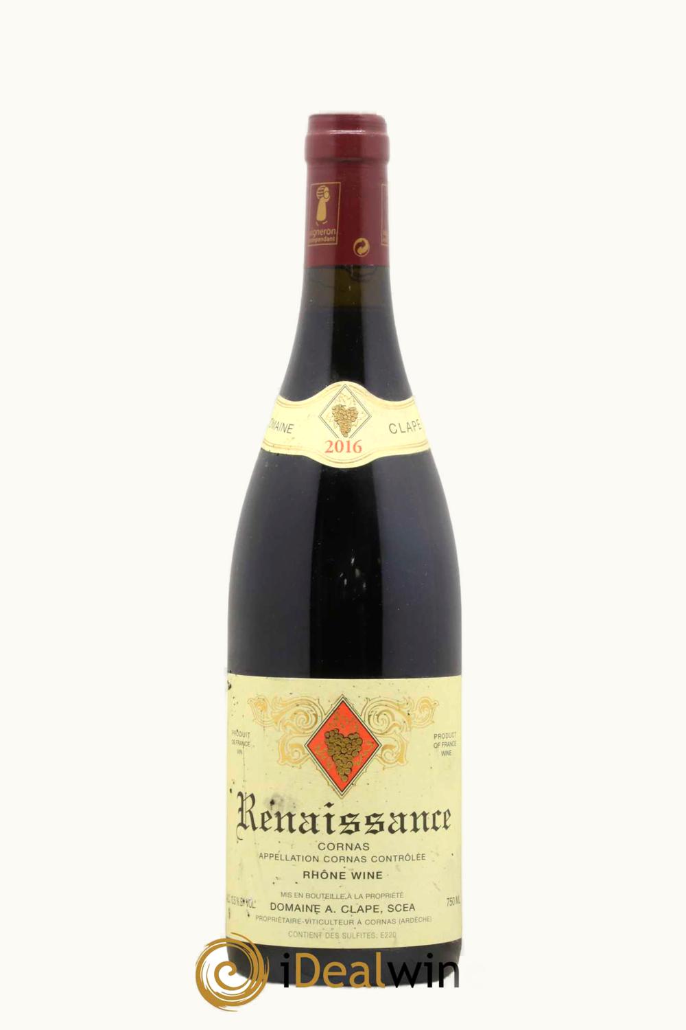 Domaine Auguste Clape Renaissance Cornas Rhone France, 2016