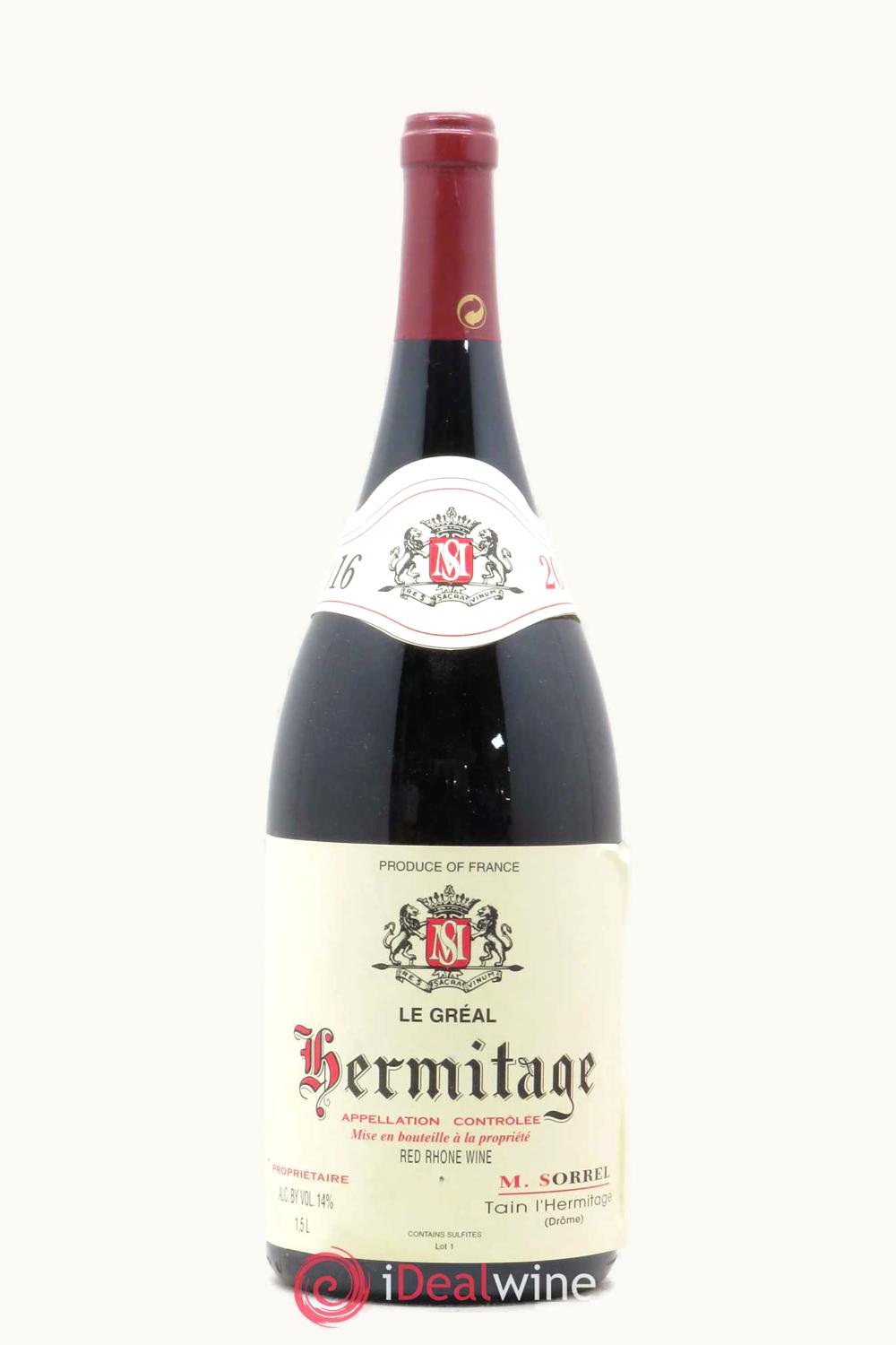 Domaine Marc Sorrel Hermitage Rhone France, 2016