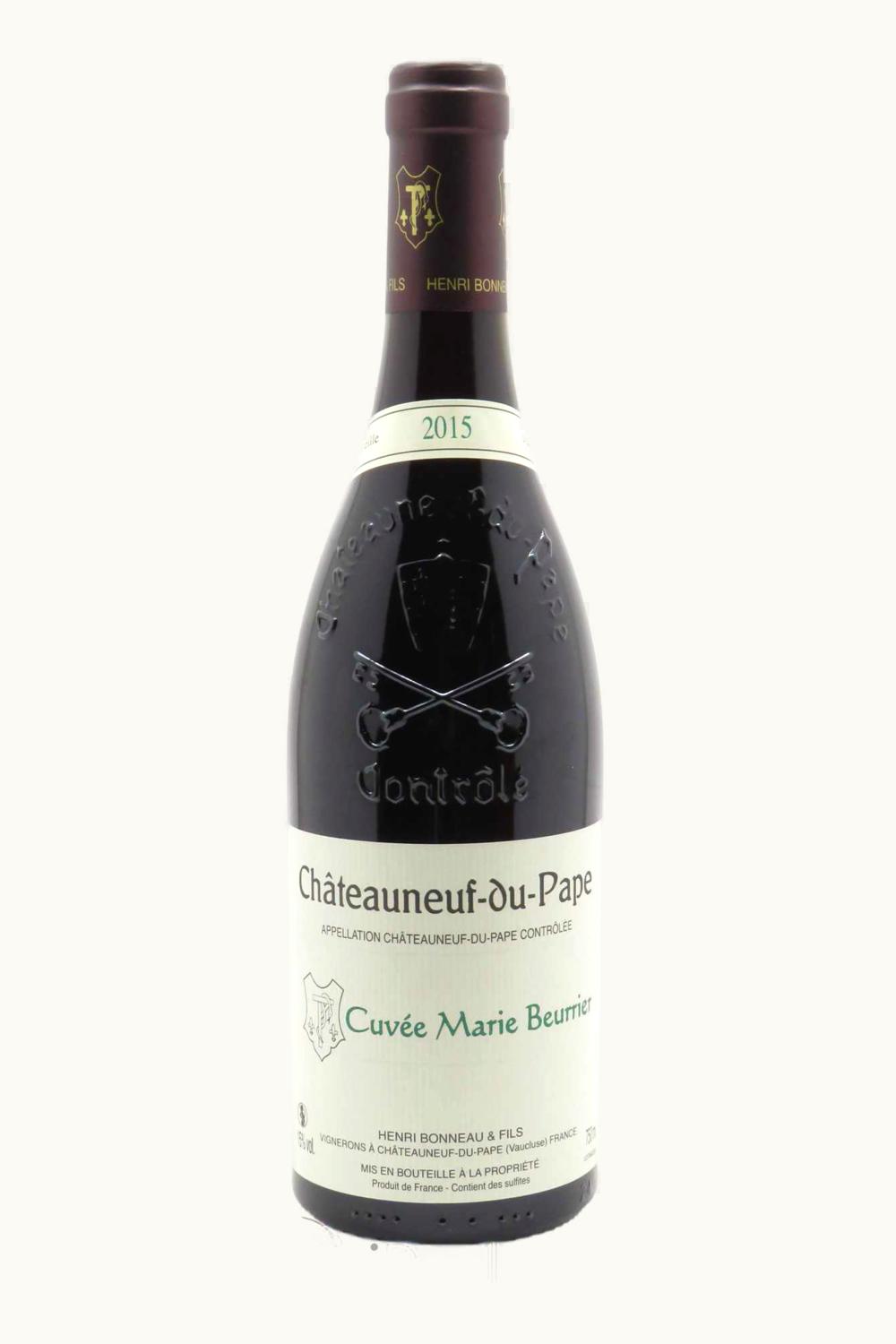 Henri Bonneau Cuvee Marie Beurier Chateauneuf du Pape Rhone France, 2015