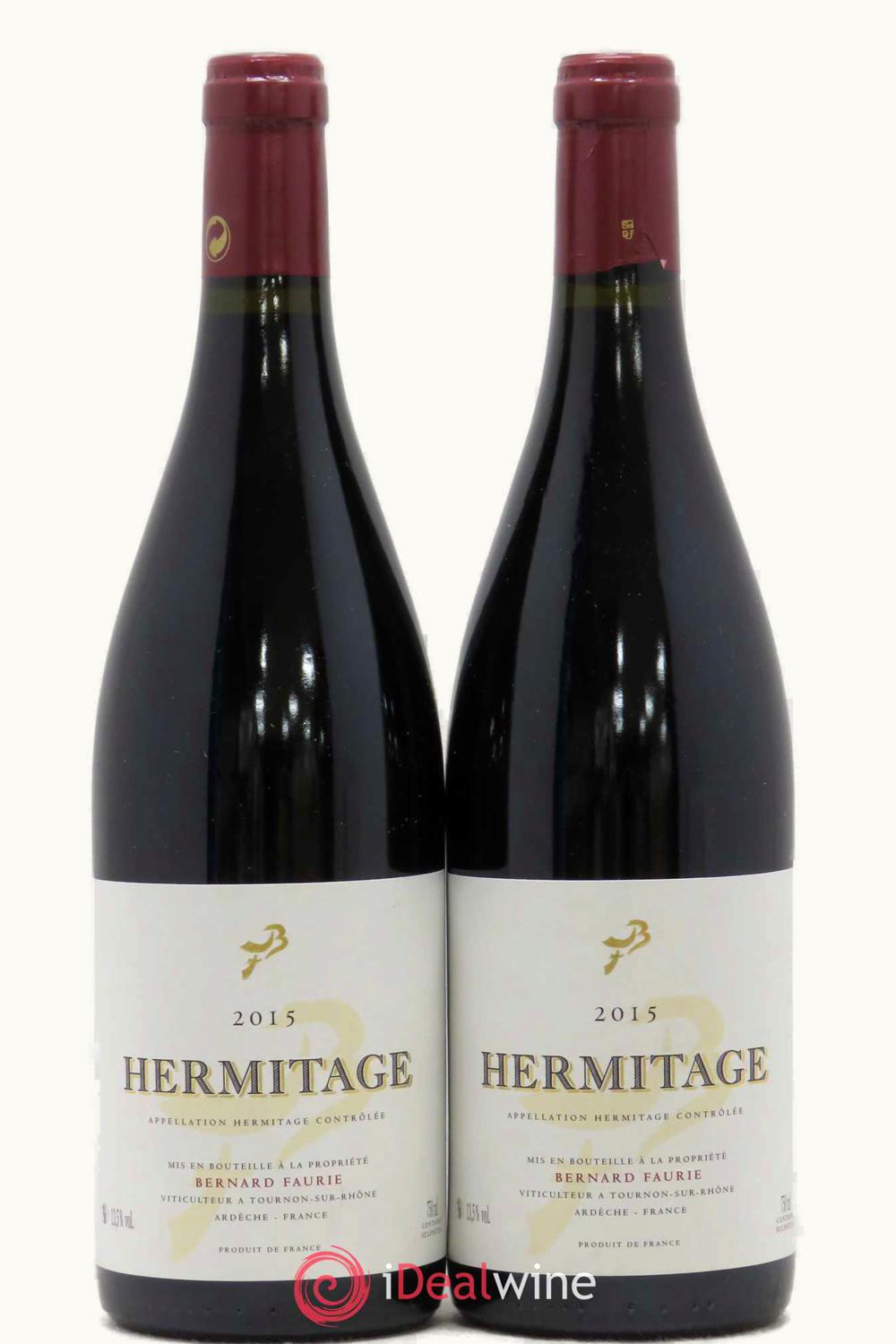 Bernard Faurie Rouge Hermitage Rhone France, 2015
