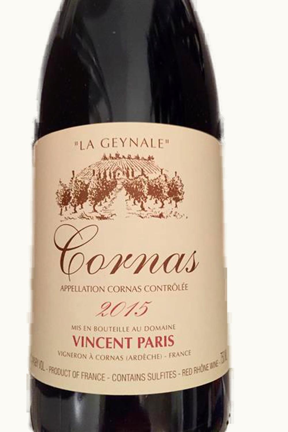 Domaine VIncent Paris La Geynale Cornas Rhone France, 2015