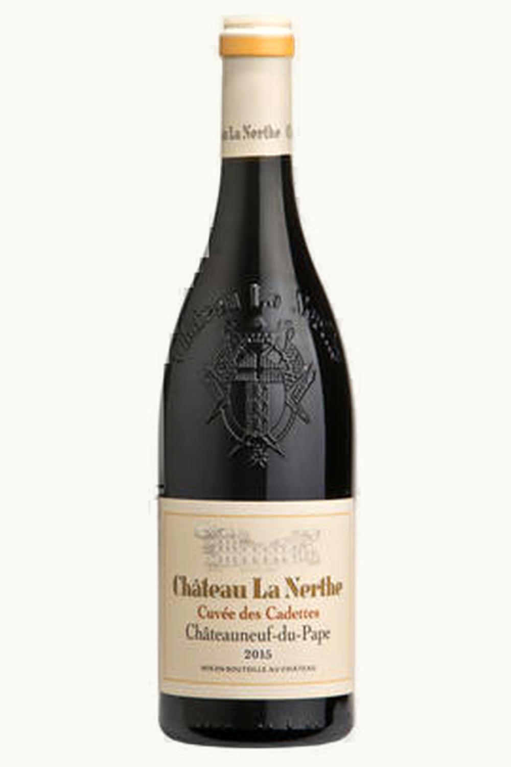 Château La Nerthe La Nerthe Cuvee de Cadet Chateauneuf du Pape Rhone France, 2015