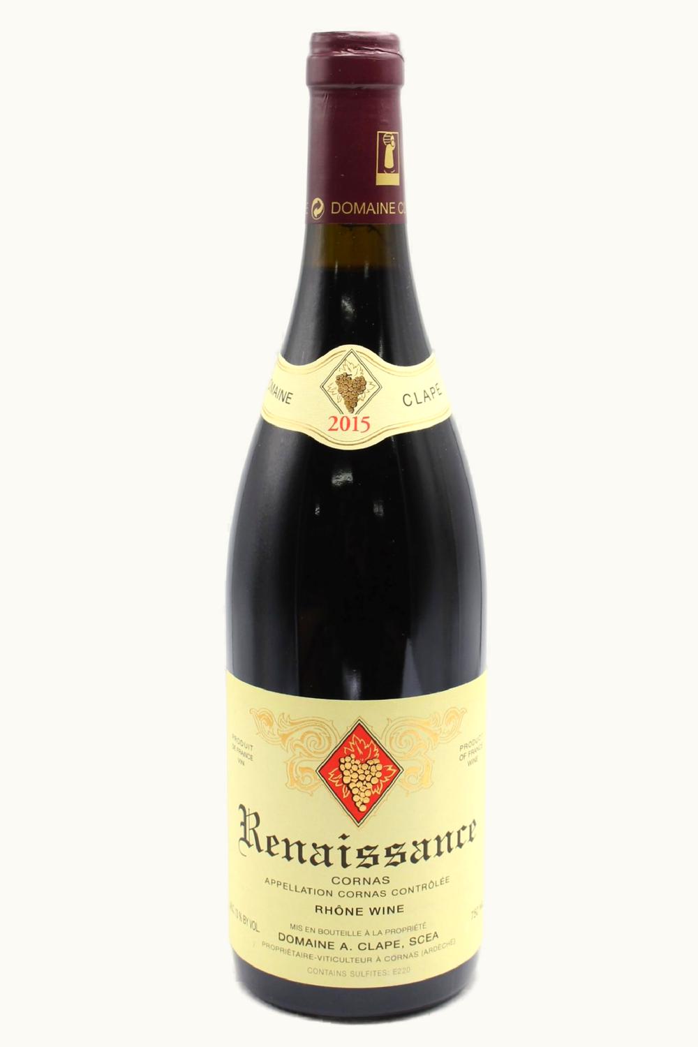 Domaine Auguste Clape Renaissance Cornas Rhone France, 2015