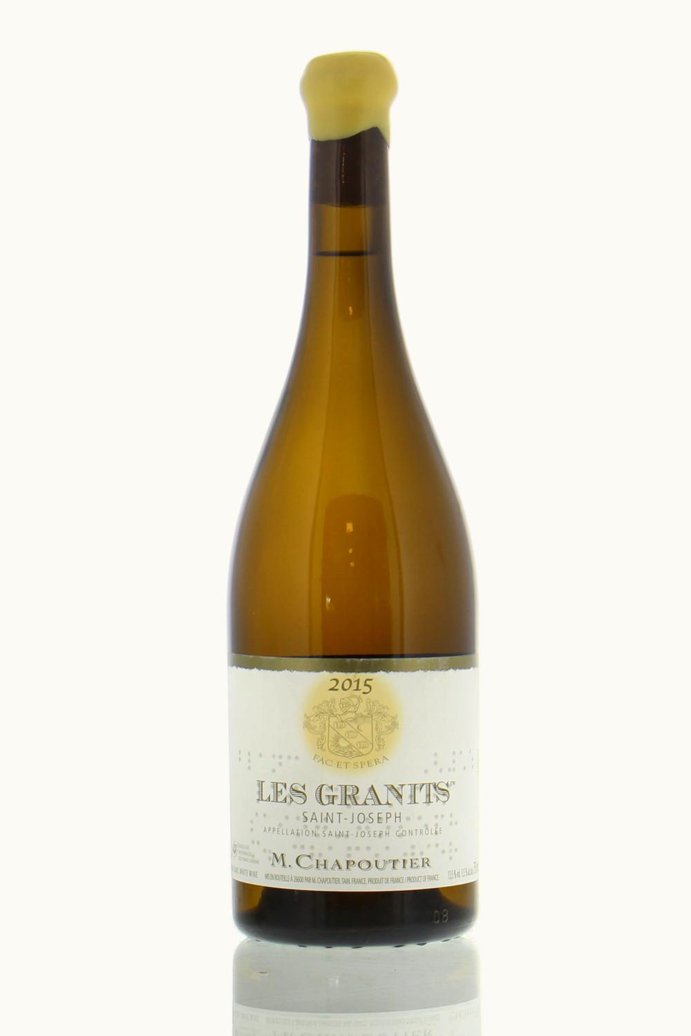 M. Chapoutier Blanc Les Granit St Joseph Rhone France, 2015