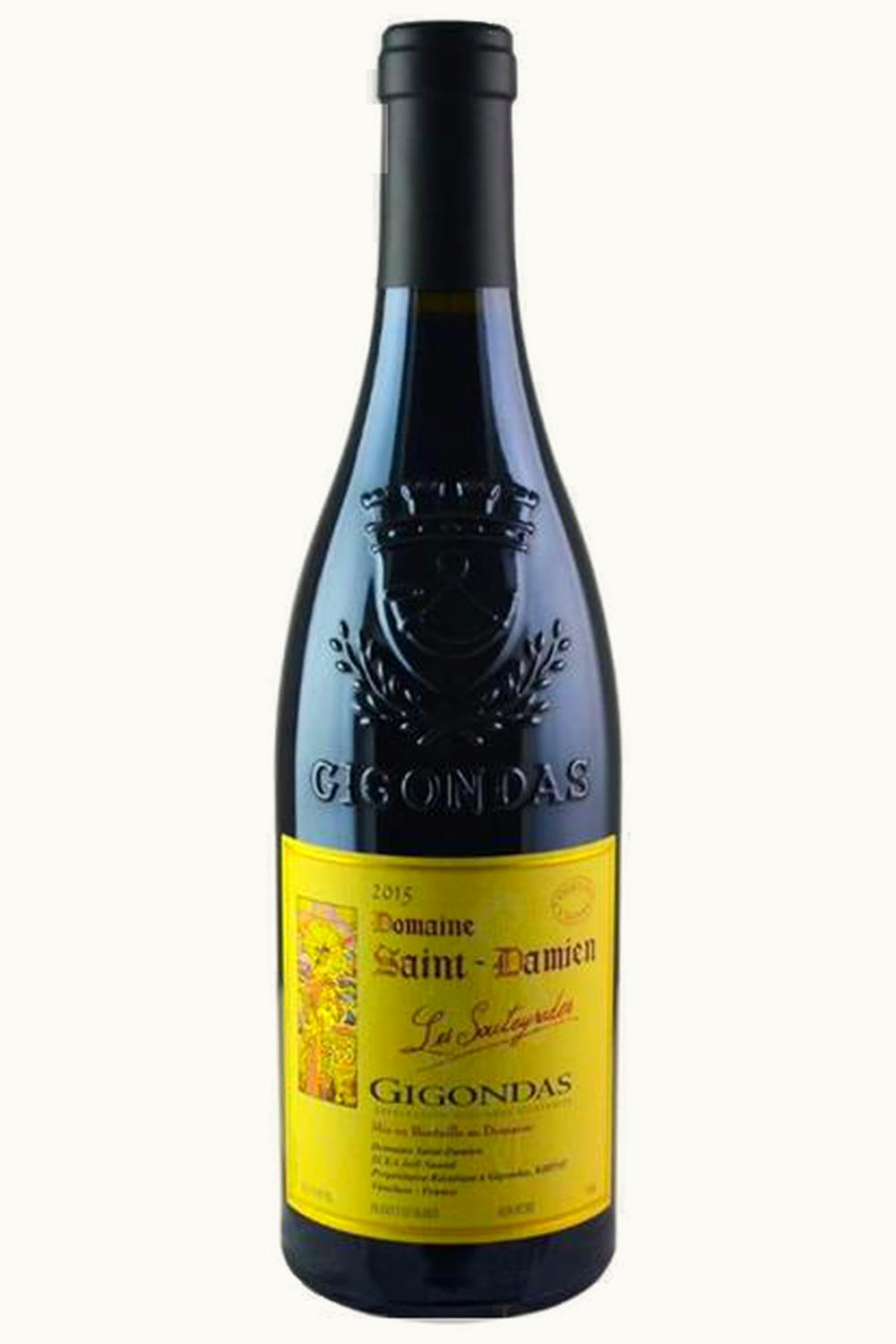 Domaine St Damiens Les Souteyrades Vieilles Vigne Gigondas Rhone France, 2015