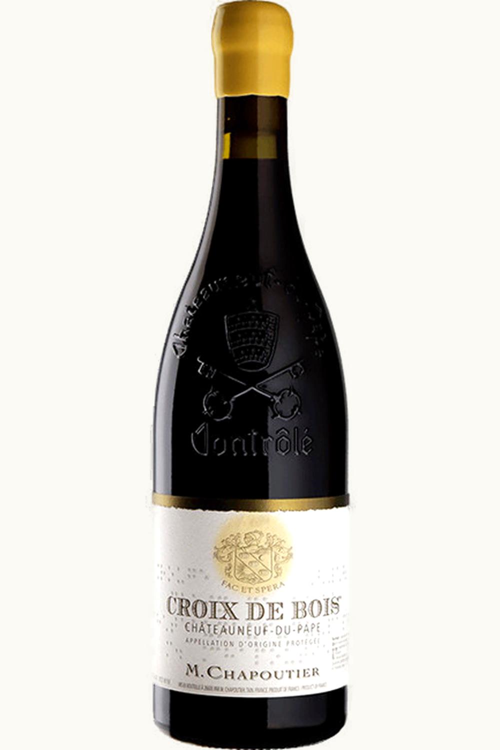 M. Chapoutier M. Chapoutier Croix de Bois Rouge Chateauneuf du Pape Rhone France, 2015