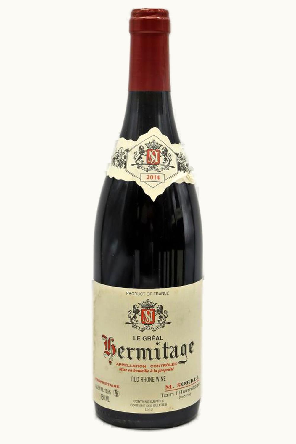 Domaine Marc Sorrel Domaine Marc Sorrel Le Greal Hermitage Rhone France, 2014