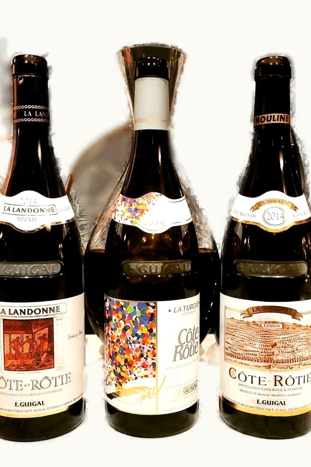 E. Guigal E. Guigal La Landonne Turque Mouline Assortment Cote Rotie Rhone France, 2014