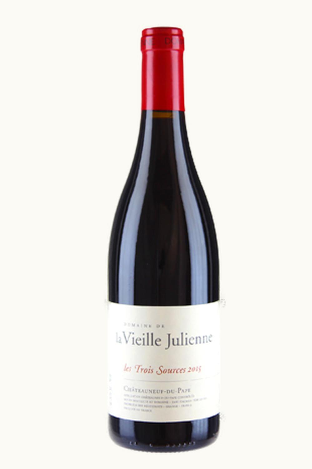 Domaine de la Vieille Julienne Domaine de la Vieille Julienne Les Trois Source Chateauneuf du Pape Rhone France, 2014