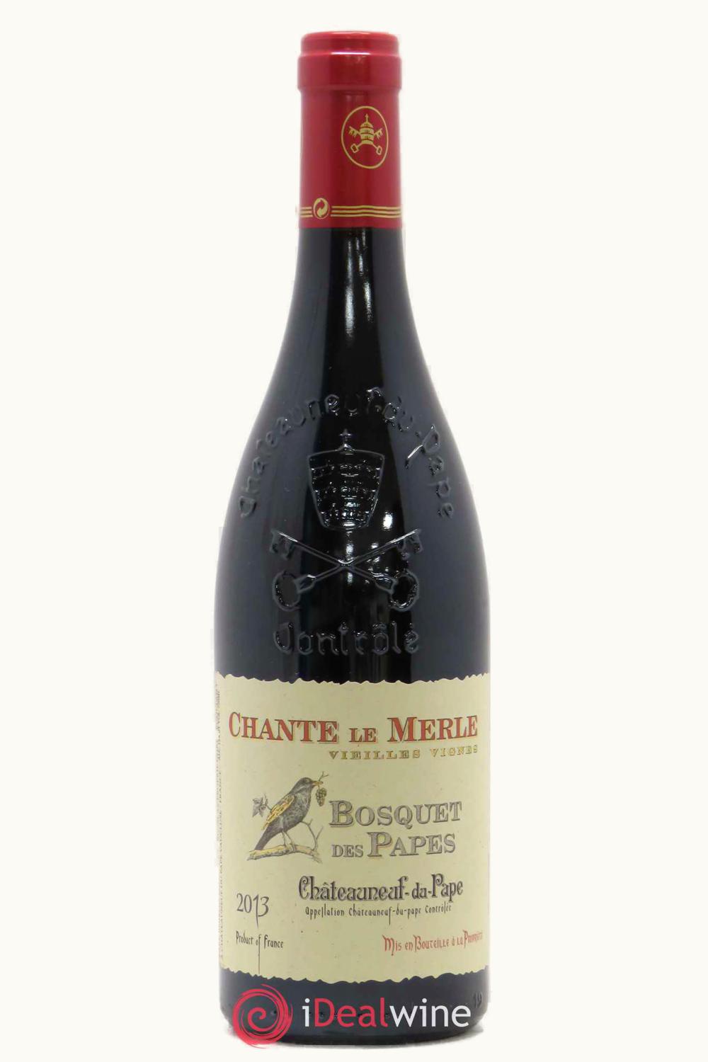 Domaine Bosquet des Papes Domaine Bosquet des Papes Chateauneuf du Pape Chante le Merle Vieilles Vignes Rhone France, 2013