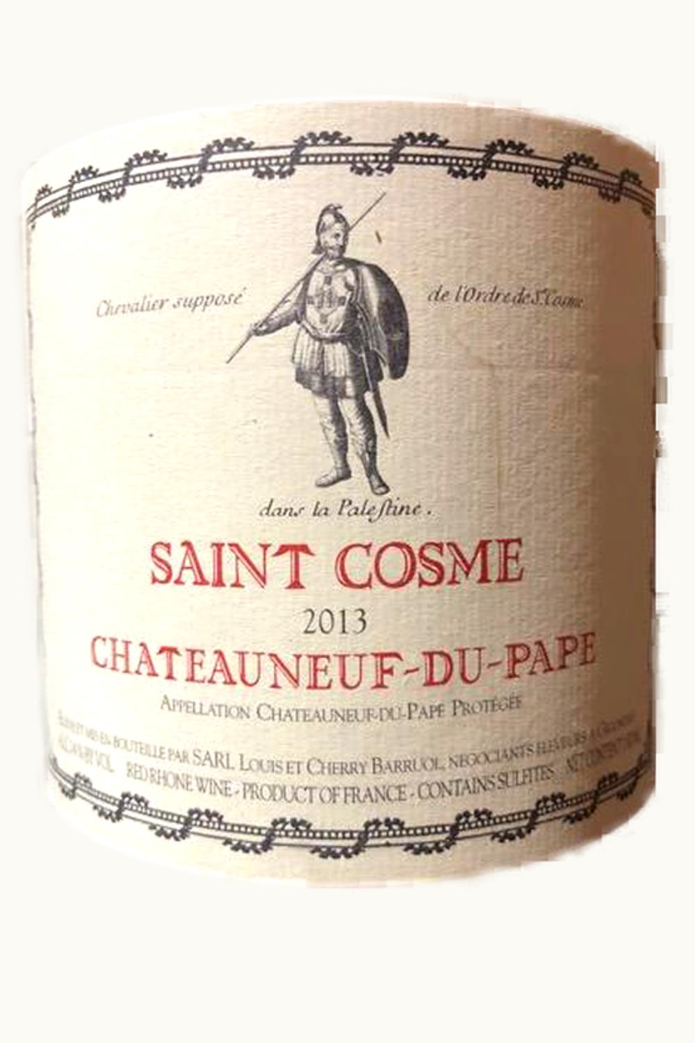 De St. Cosme De St. Cosme Chateauneuf du Pape Rhone France, 2013