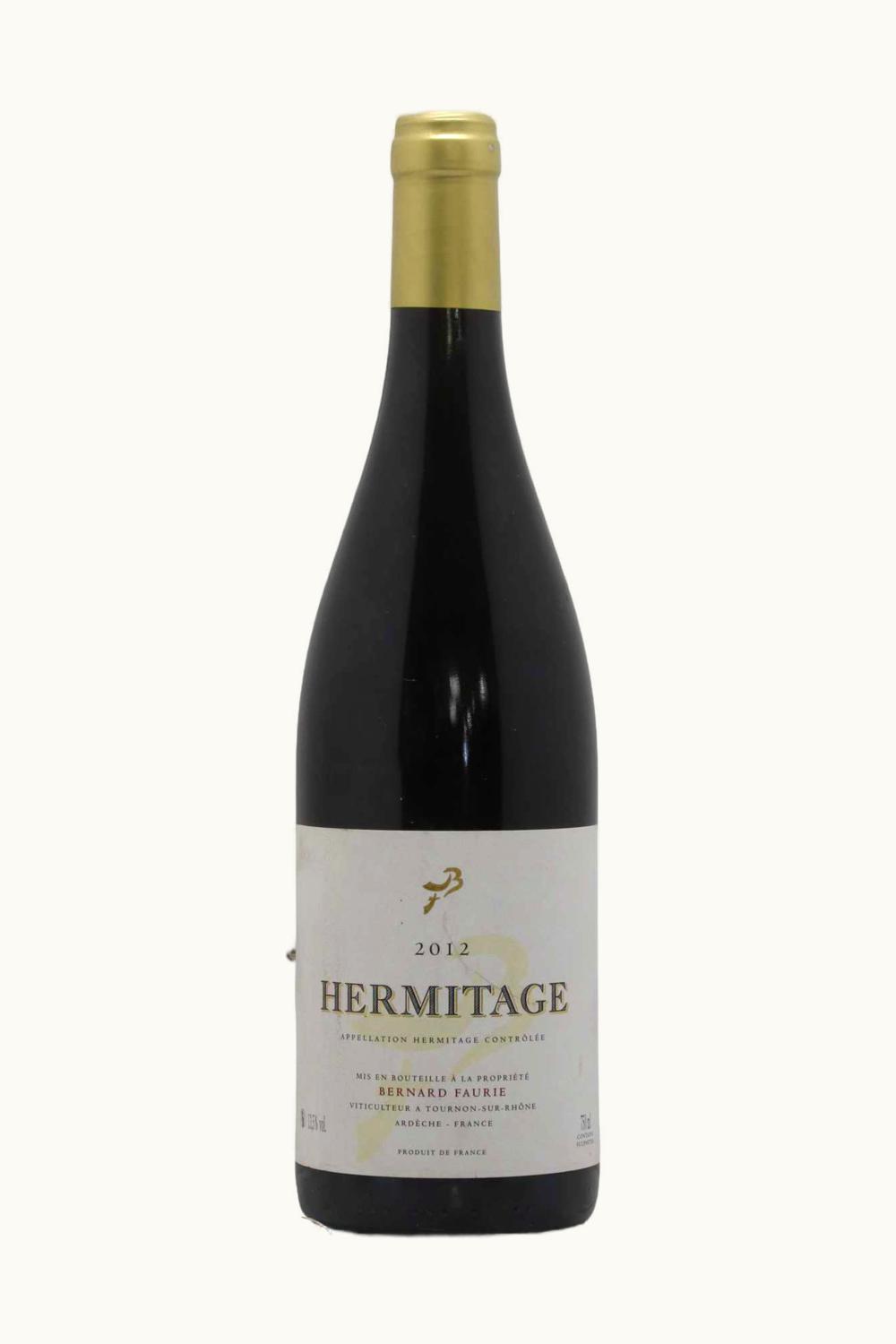 Bernard Faurie Bernard Faurie Rouge Hermitage Rhone France, 2012