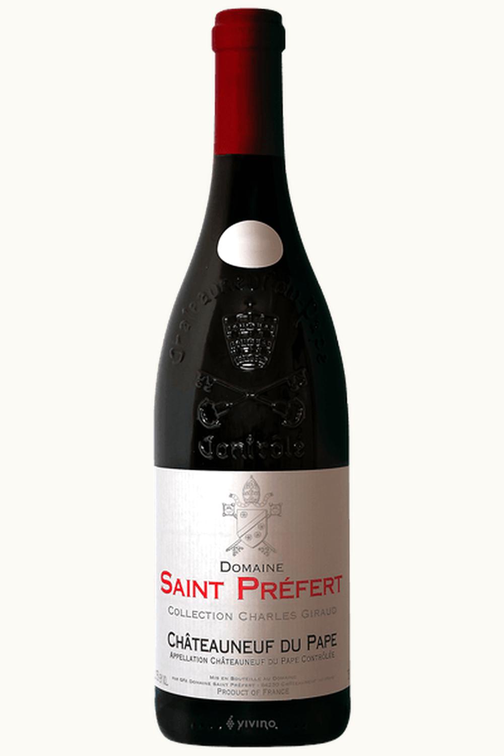 Domaine Saint Préfert Domaine Saint Préfert Collection Charles Guiraud Chateauneuf du Pape Rhone France, 2012