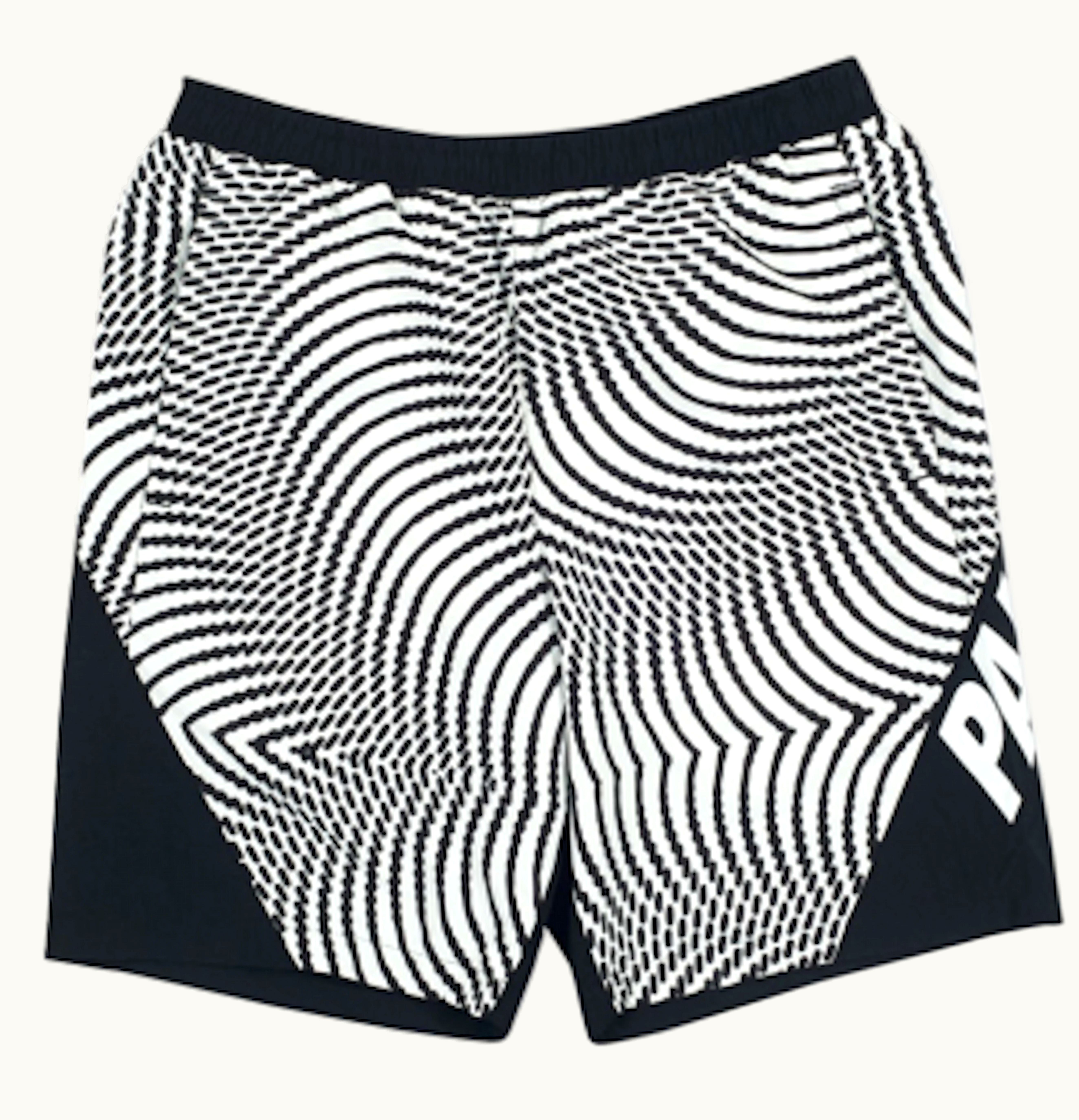 Palace Palace Swirl Shorts Black White