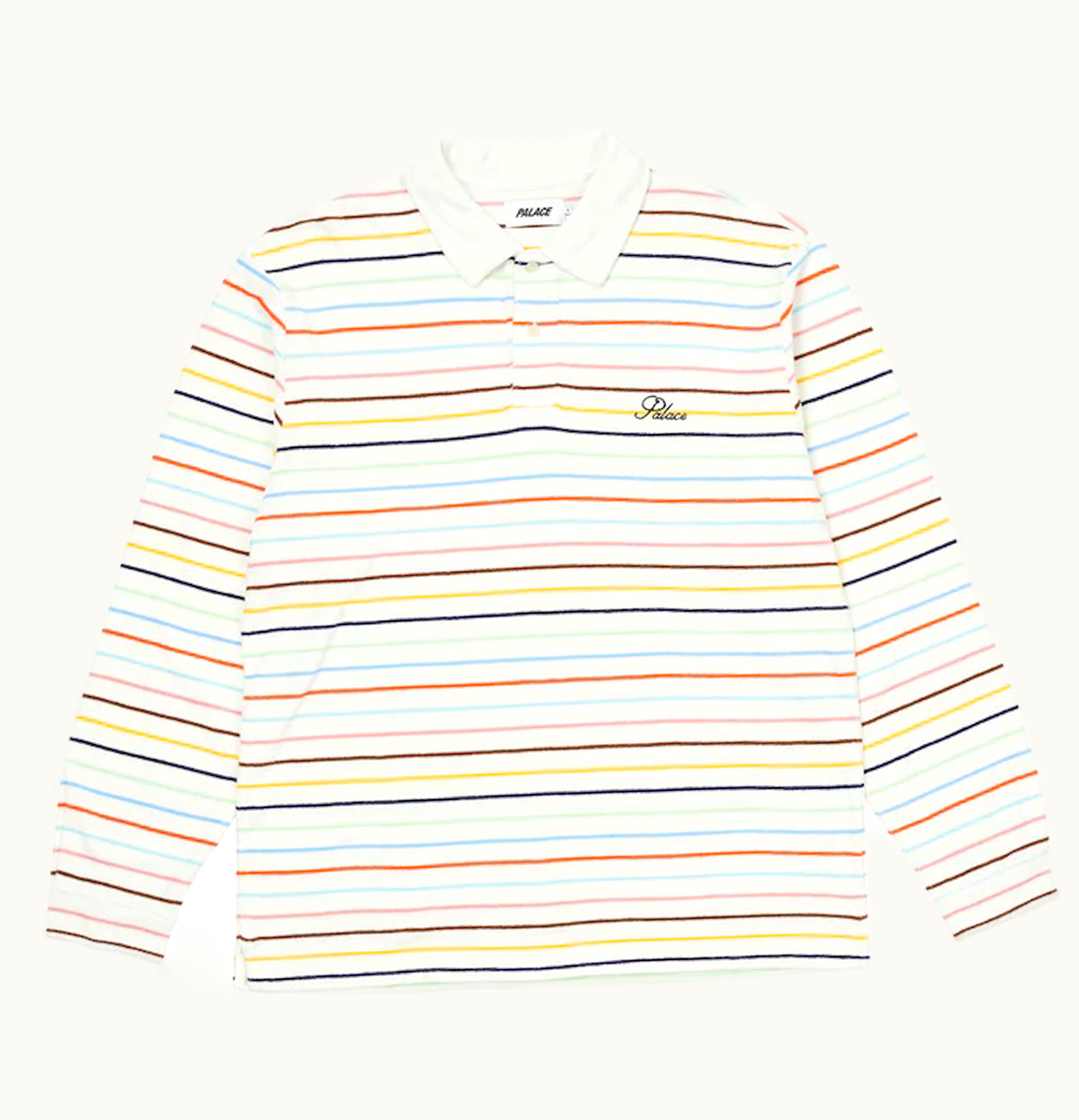Palace Palace Terry Stripe Longsleeve White