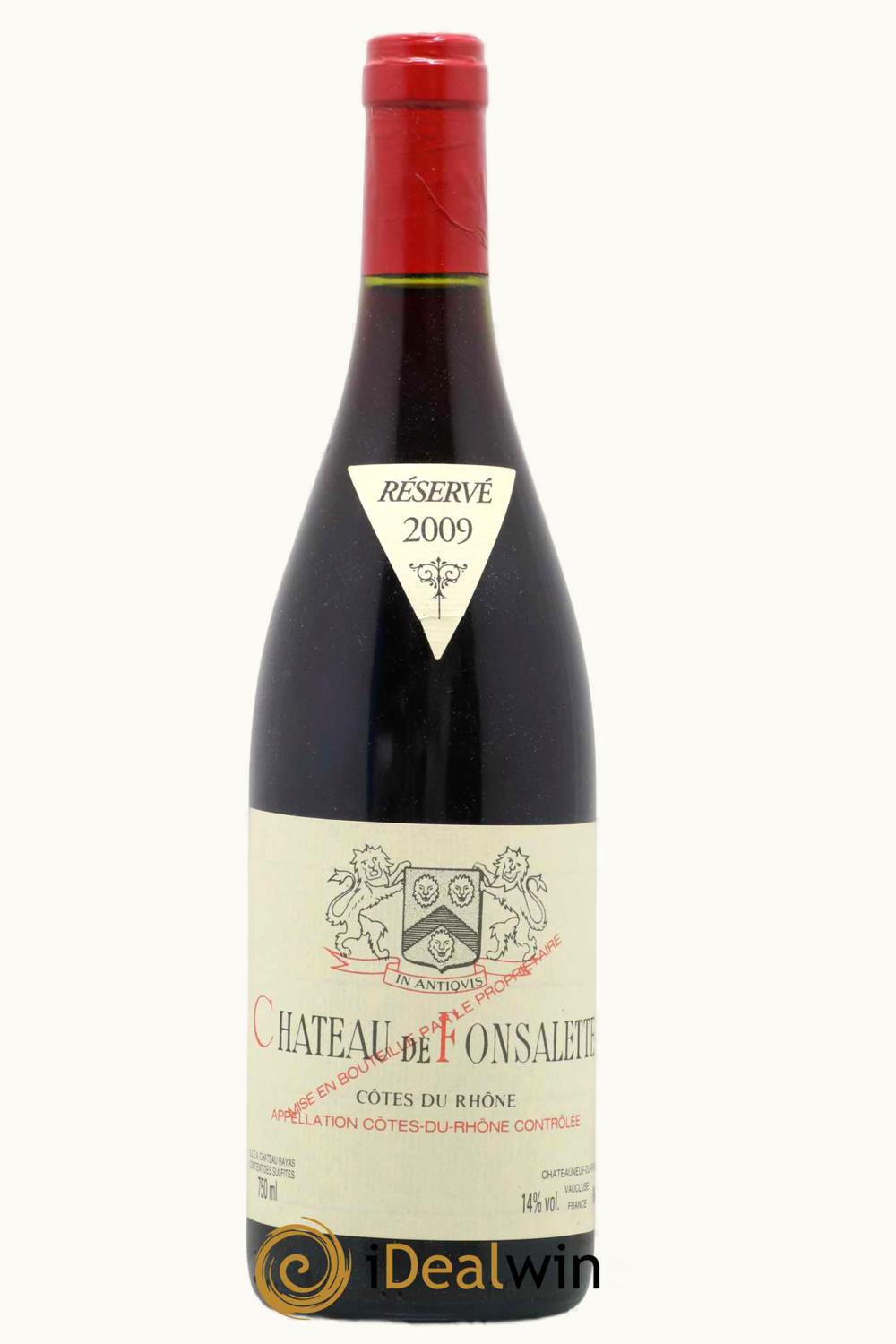 Domaine de Fonsalette Domaine de Fonsalette Réservé Cote du Rhone, 2009