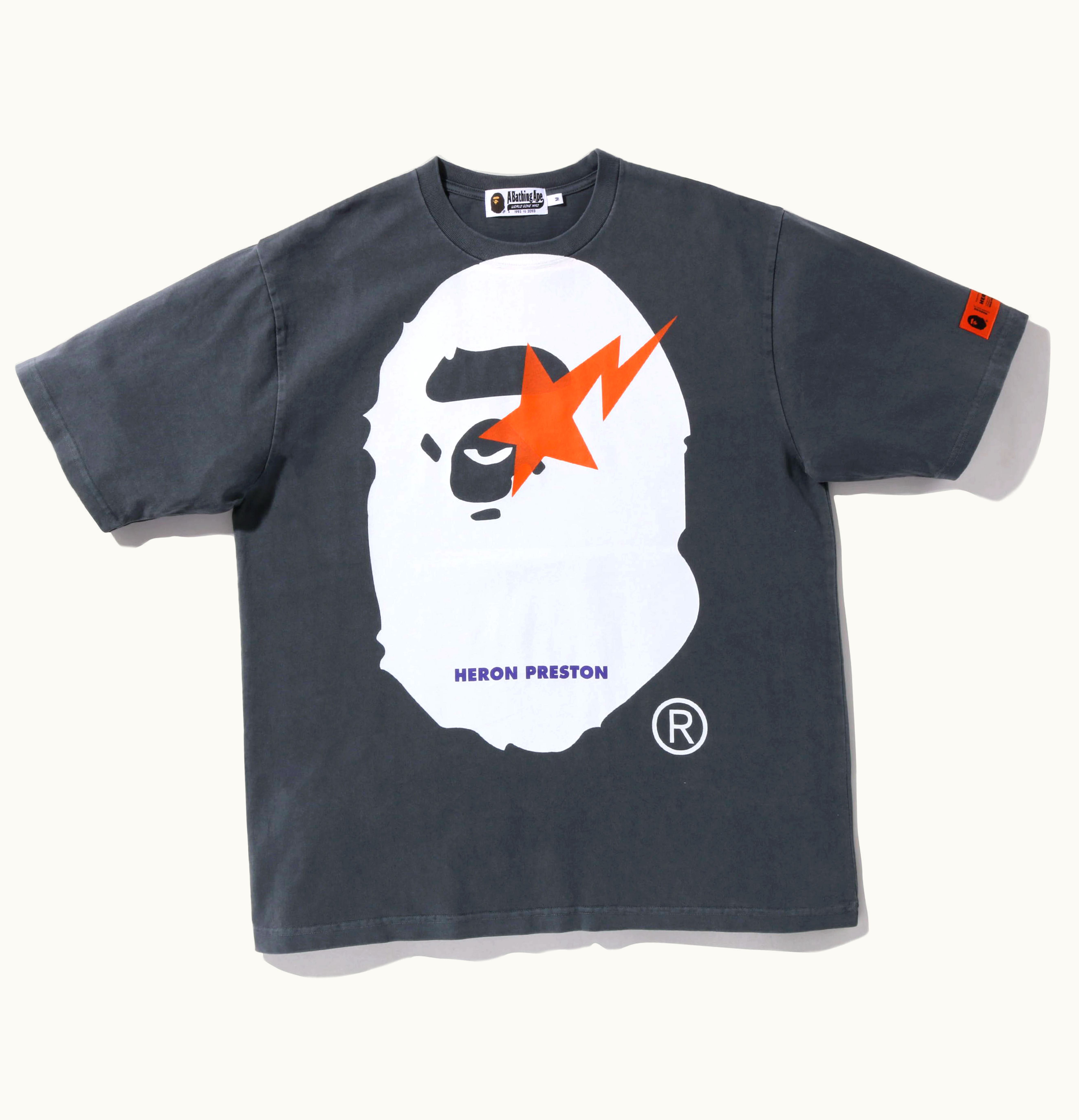 BAPE BAPE x Heron Preston Relaxed Fit Tee Black