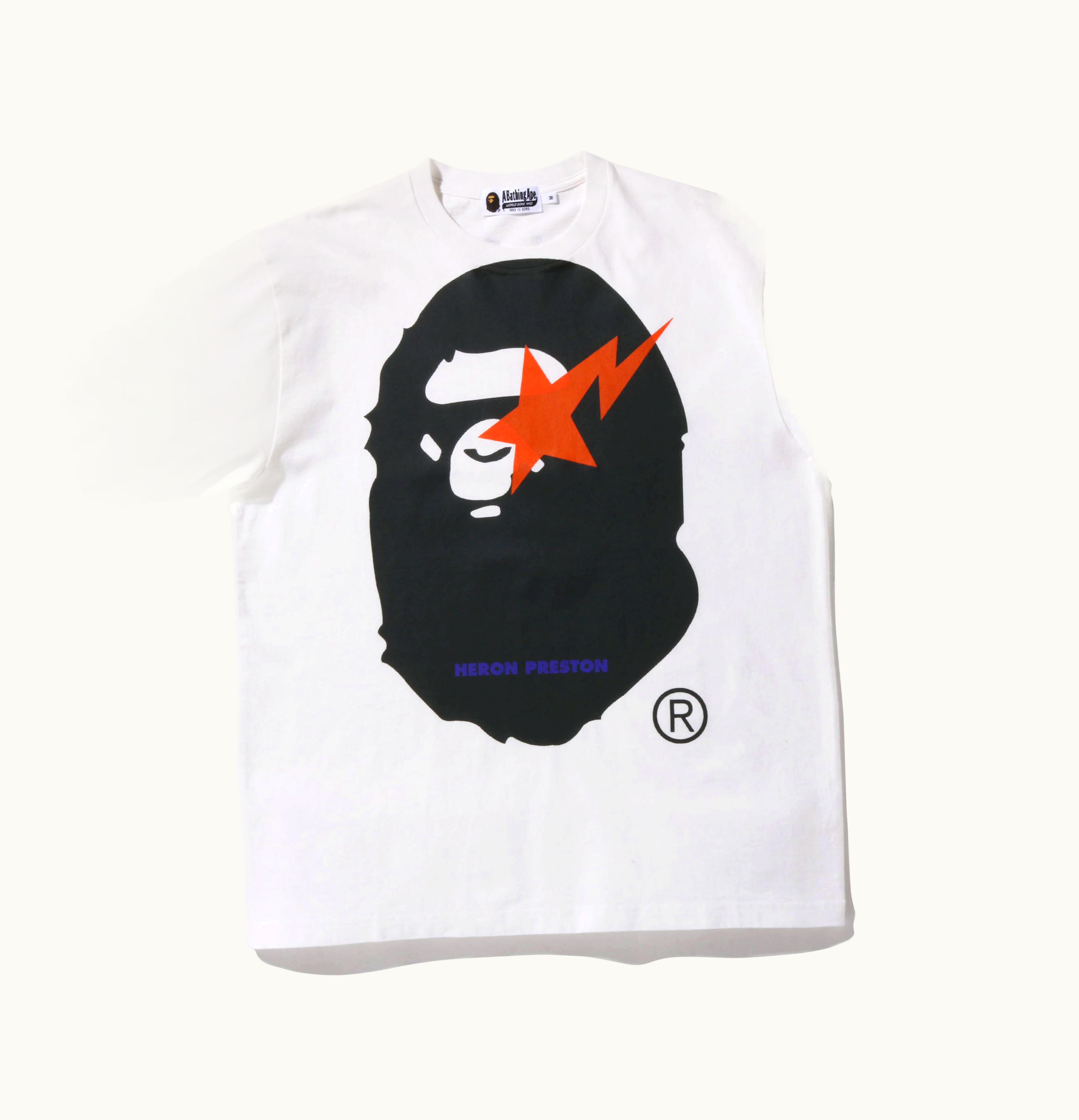 BAPE BAPE x Heron Preston Relaxed Fit Tee White