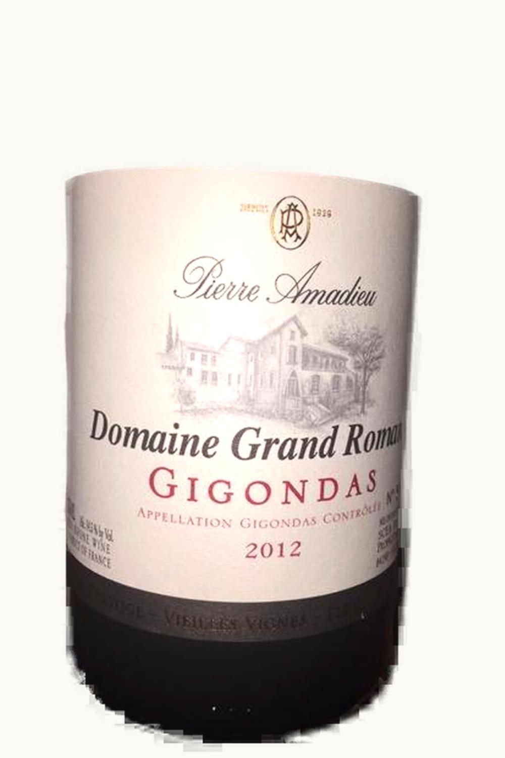 Pierre Amadieu Pierre Amadieu Domaine Grand Romane Gigondas, 2008