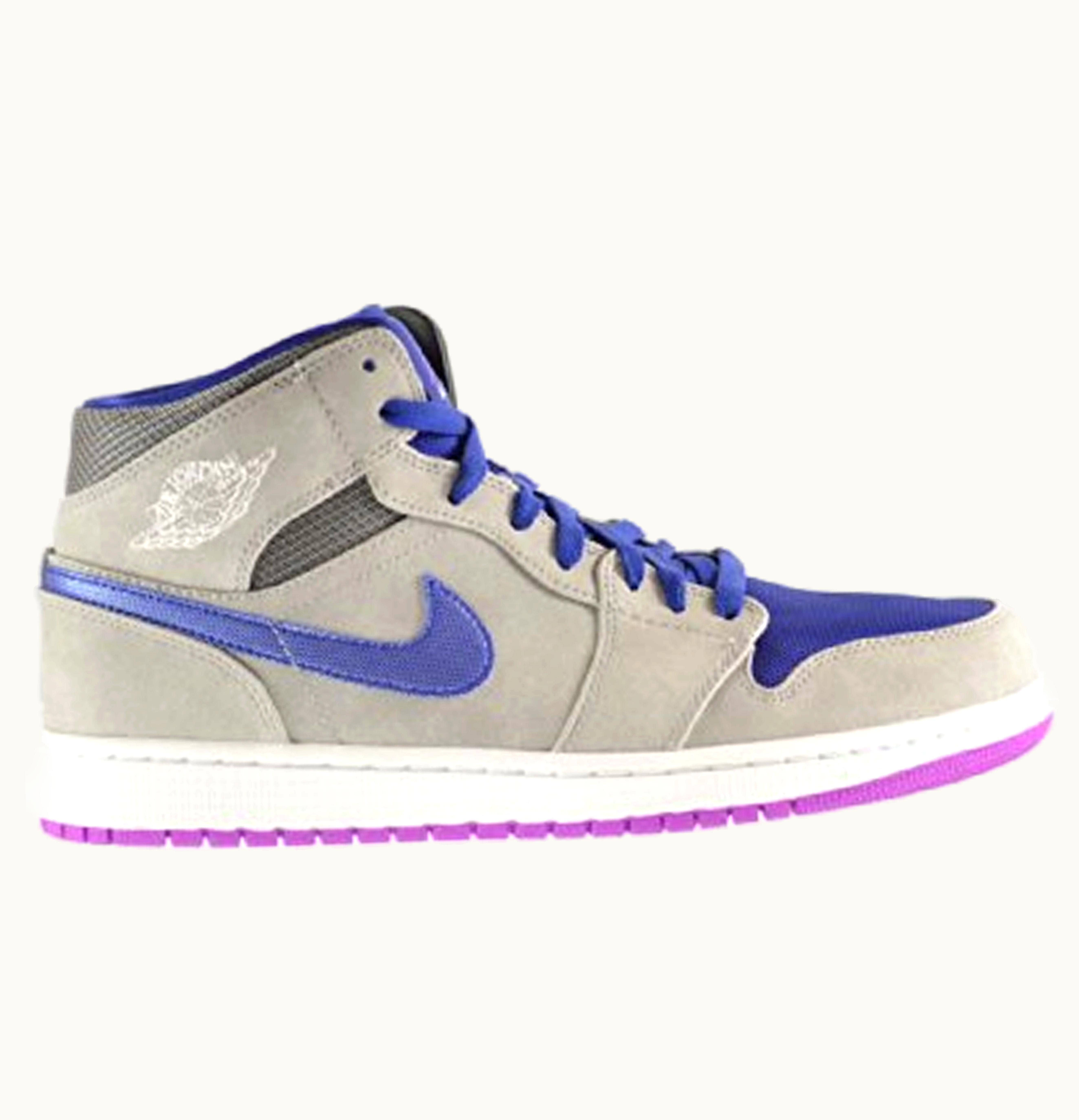 Jordan Air Jordan 1 Mid Matte Silver Laser Purple