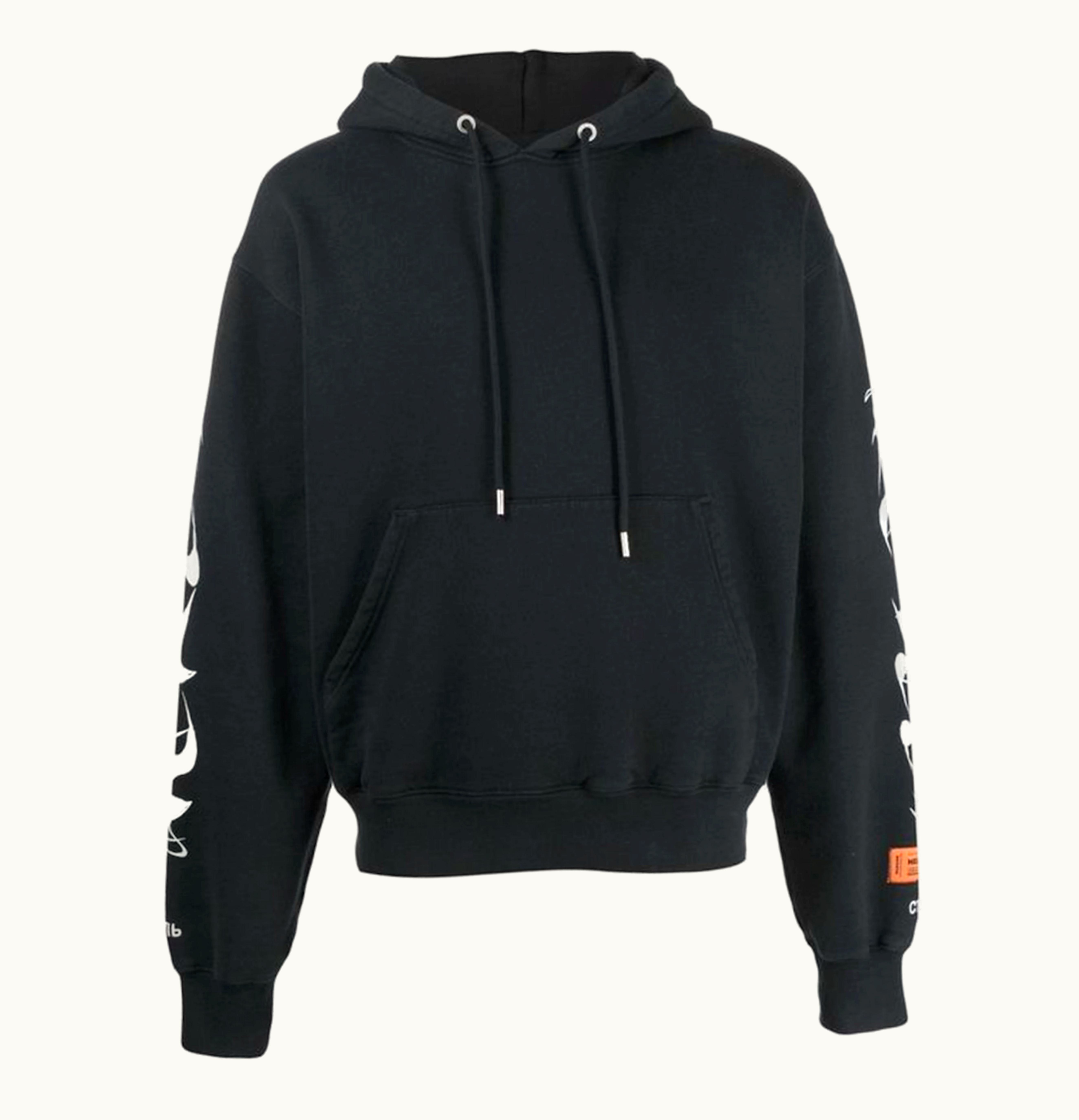 Heron Preston Heron Preston Brush Hoodie Black White