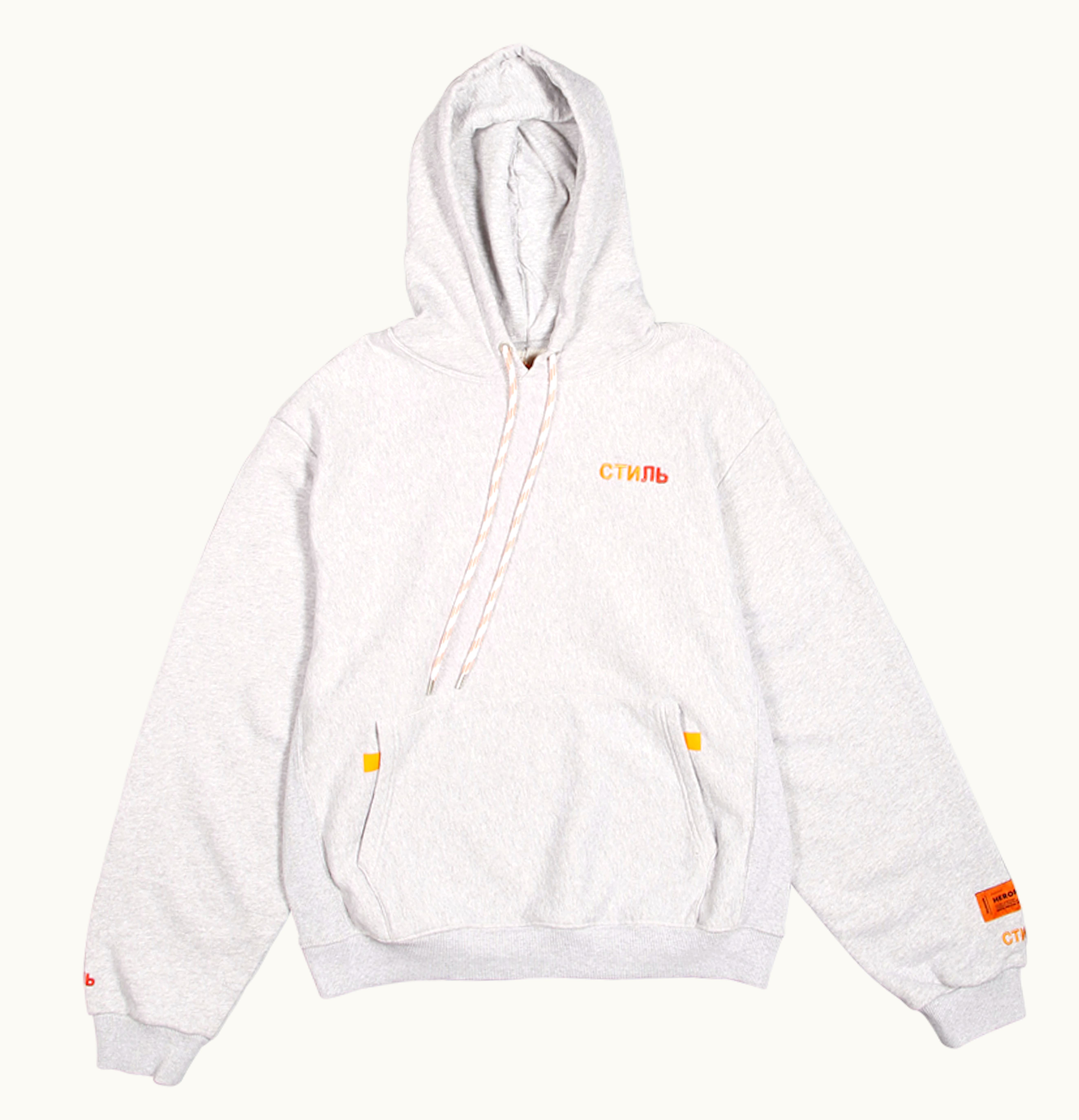 Heron Preston Heron Preston CTNMB Mel Egg Hoodie Melange Grey