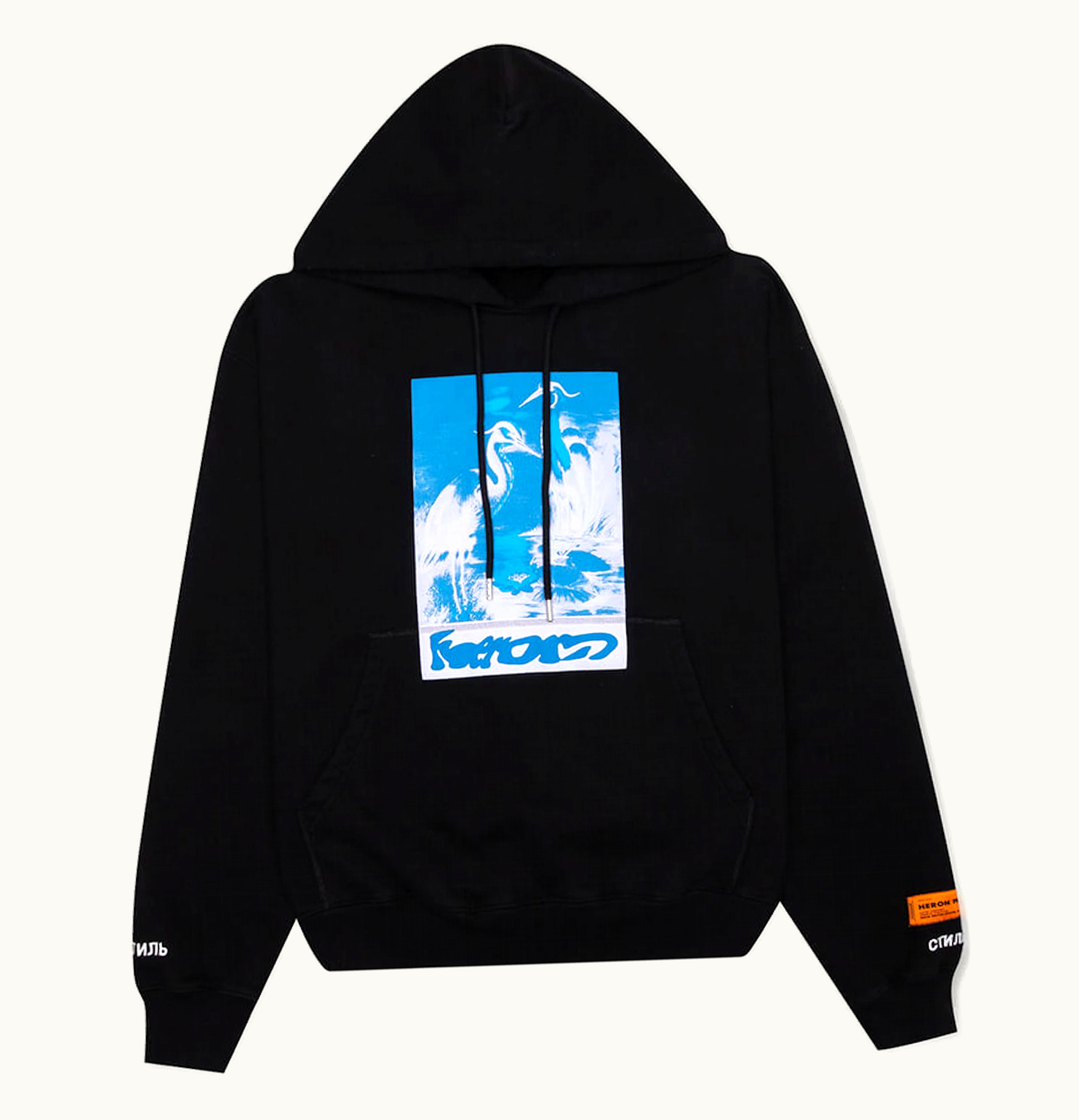 Heron Preston Heron Preston Oversize Herons Captcha Hoodie Black