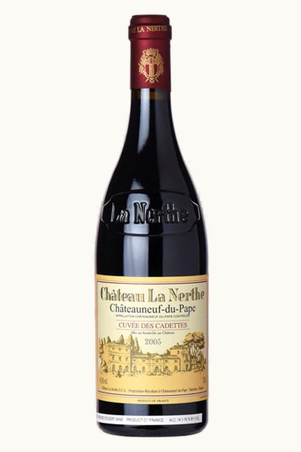 Château La Nerthe La Nerthe Châteauneuf-du-Pape Cuvée de Cadet, 2005