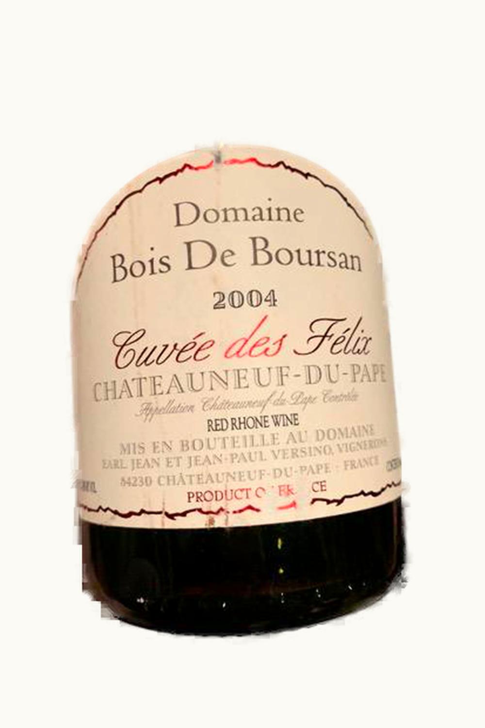 Domaine Bois de Boursan Domaine Bois de Boursan Châteauneuf-du-Pape Cuvée Félix, 2004