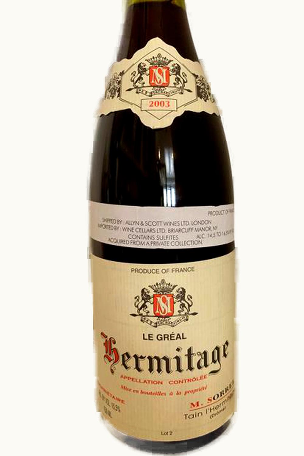 Domaine Marc Sorrel Domaine Marc Sorrel Hermitage Le Gréal, 2003