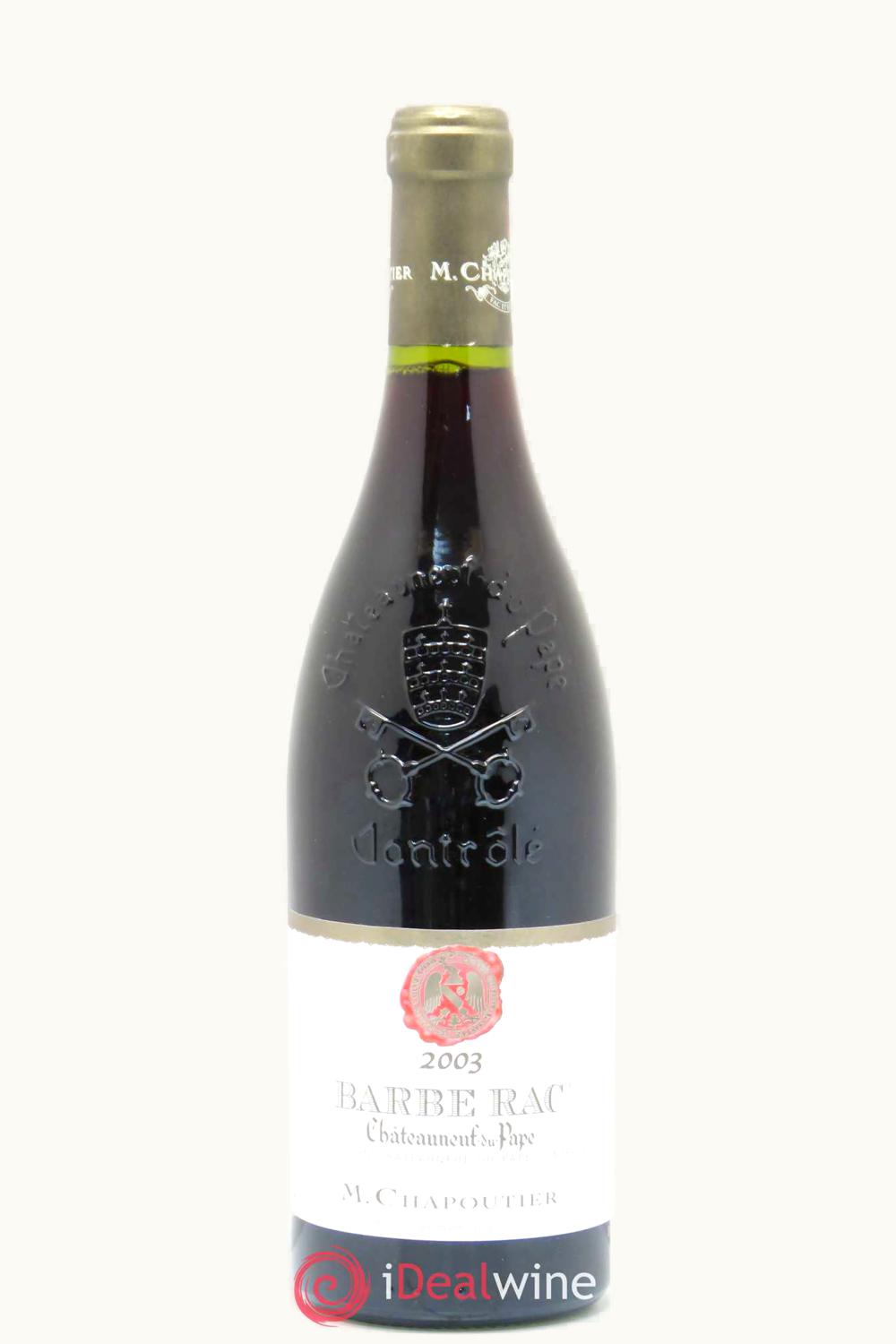 M. Chapoutier M. Chapoutier Châteauneuf-du-Pape Barbe Rac, 2003