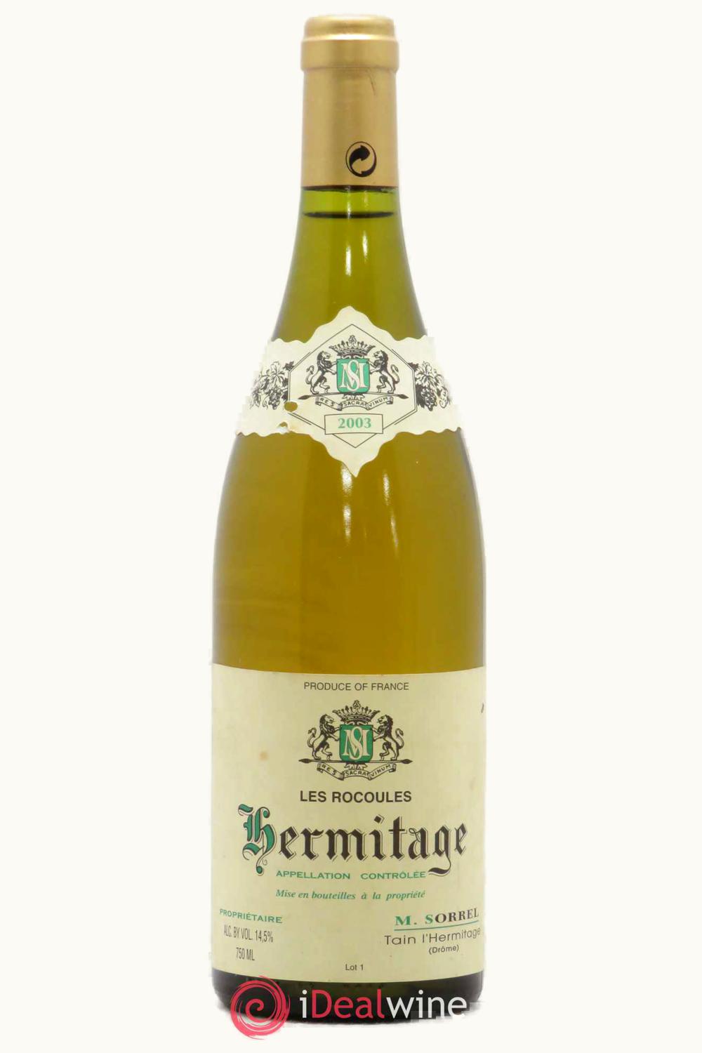 Domaine Marc Sorrel Domaine Marc Sorrel Hermitage Les Rocoules, 2003
