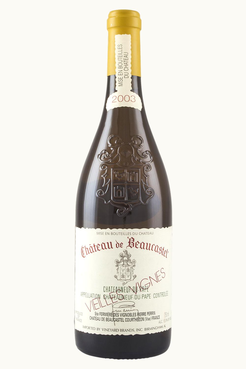 Château de Beaucastel Château de Beaucastel Châteauneuf-du-Pape Blanc, 2003 UZ0693394