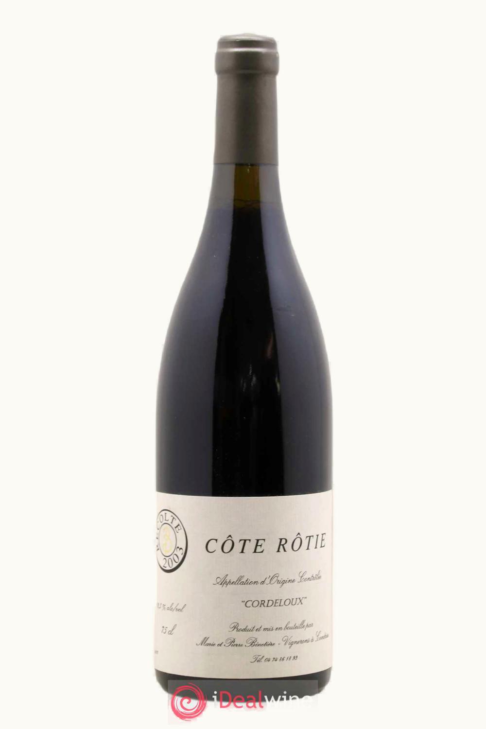 Marie-Pierre Bénetière Marie-Pierre Bénetière Côte-Rôtie Cordeloux, 2003