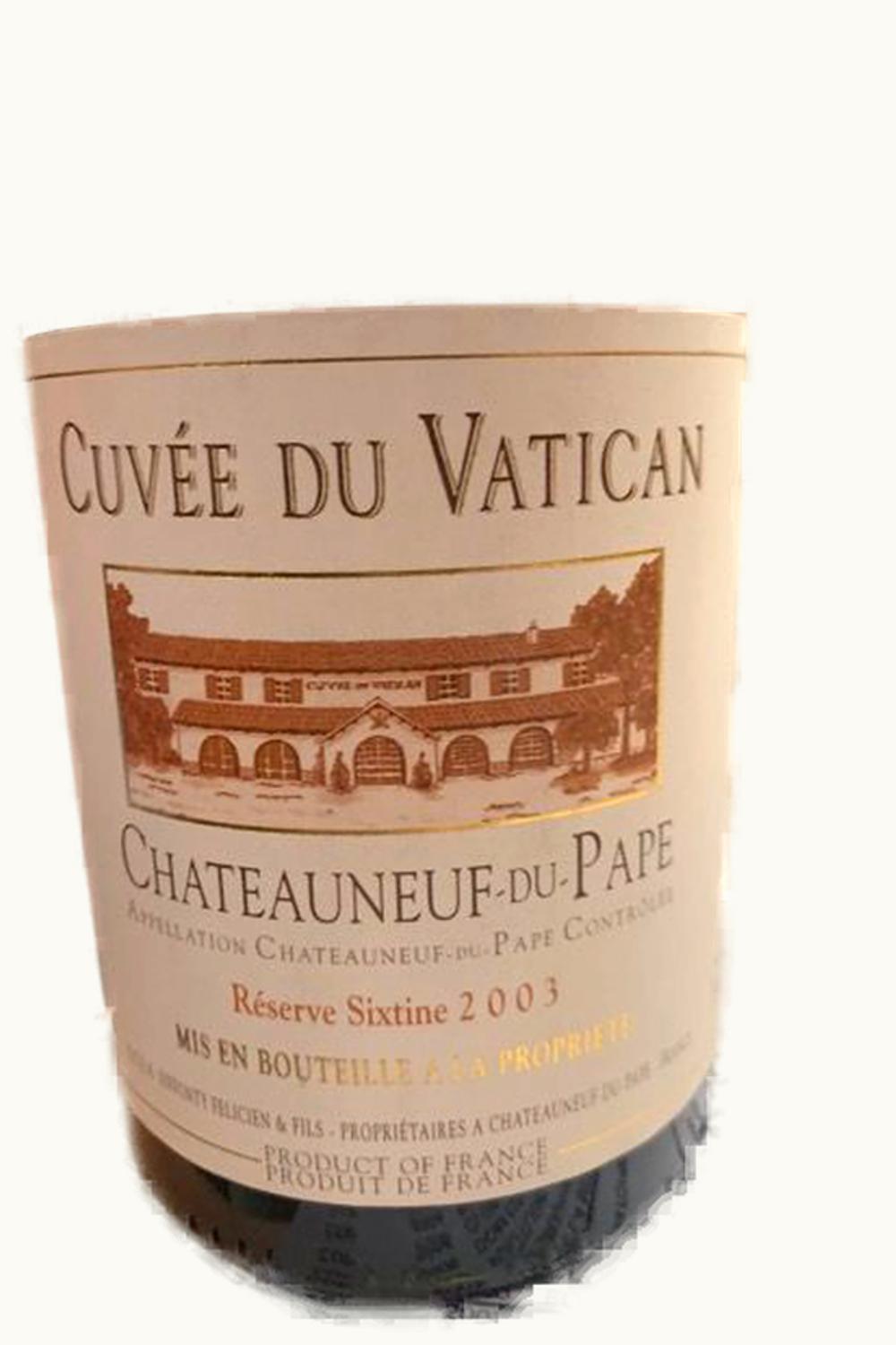 Sixtine Sixtine Châteauneuf-du-Pape Cuvée Vatican, 2003