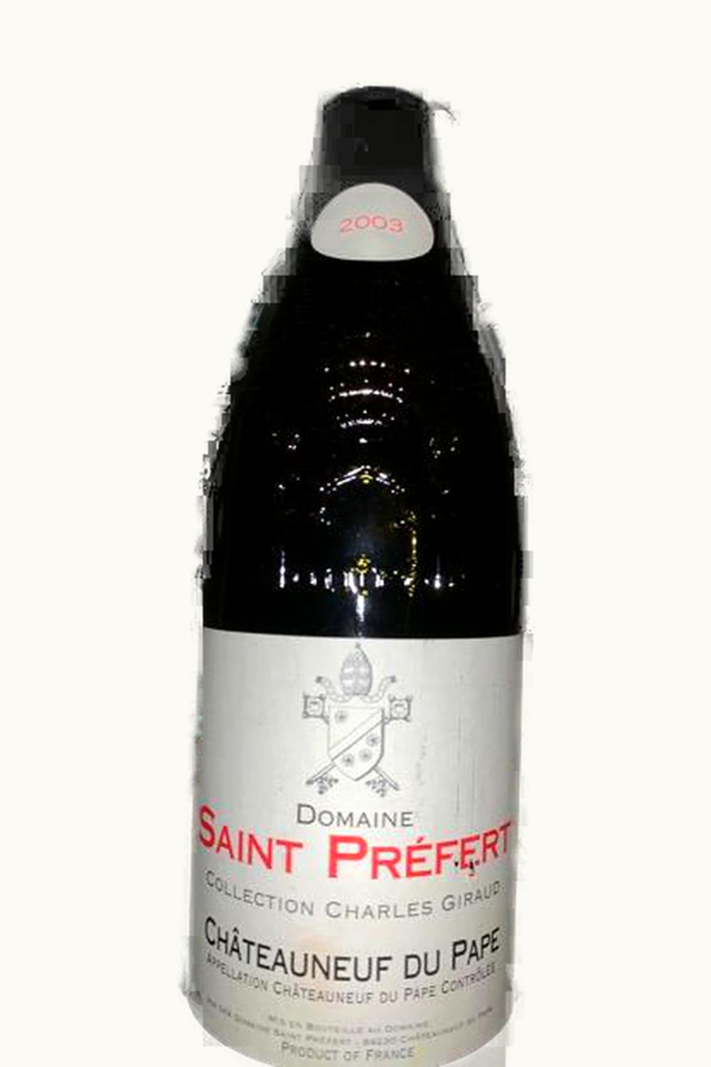 Domaine Saint Préfert Domaine Saint Préfert Châteauneuf-du-Pape, 2003