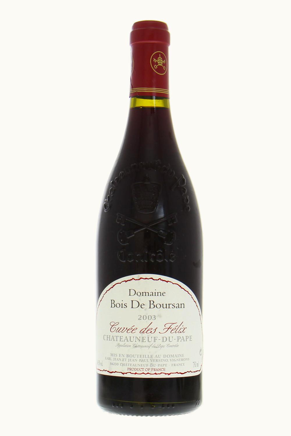 Domaine du Bois de Boursan Domaine du Bois de Boursan Châteauneuf-du-Pape Cuvée Félix, 2003